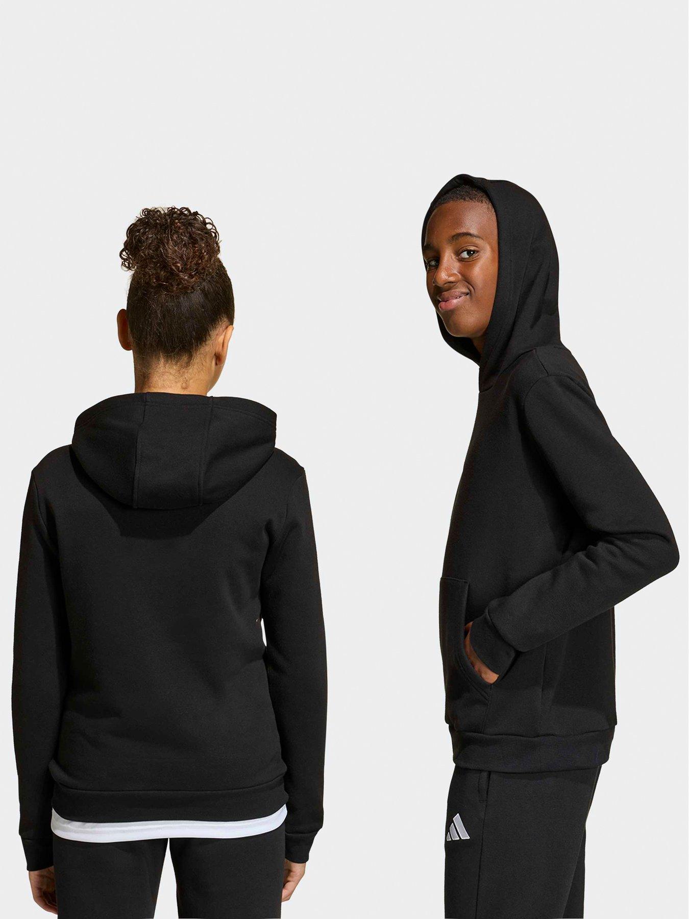 Image 2 of 6 of adidas Junior Entrada 26 Hoodie - Black