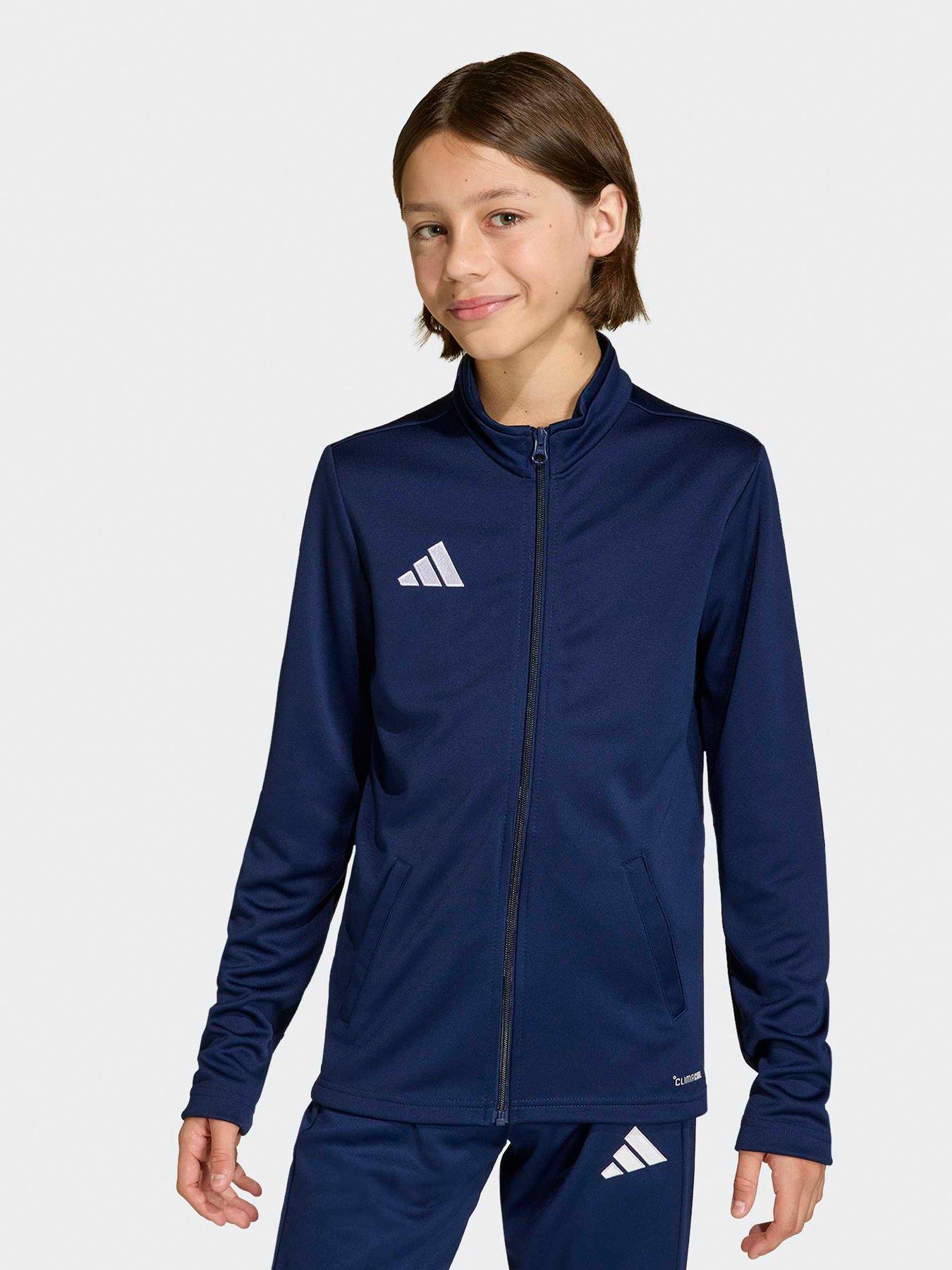 Adidas Junior Entrada 26 Football Tracksuit Top - Navy