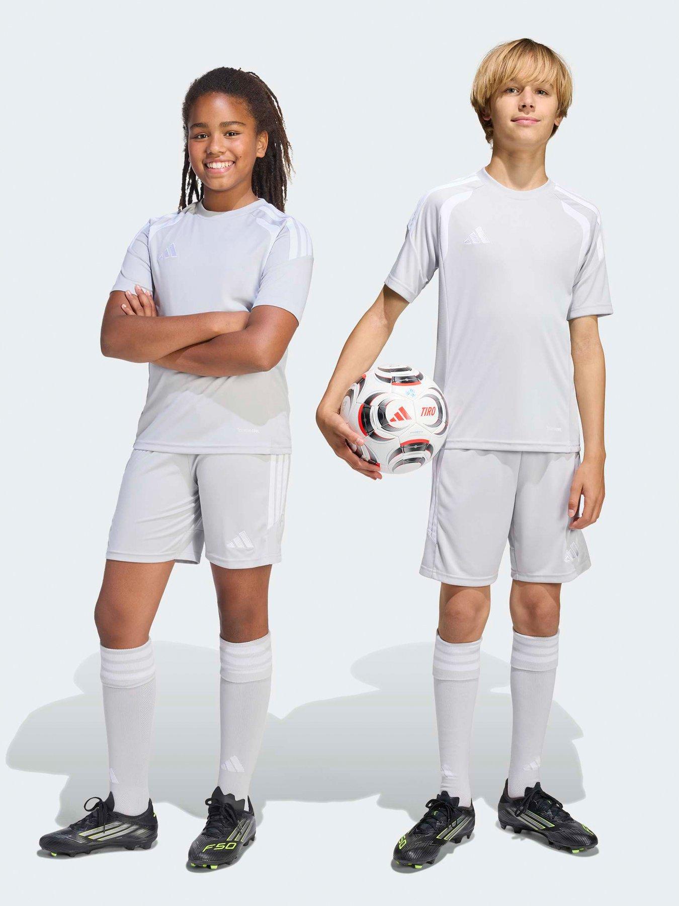 adidas Junior Tiro 26 Football Training Shorts - Grey