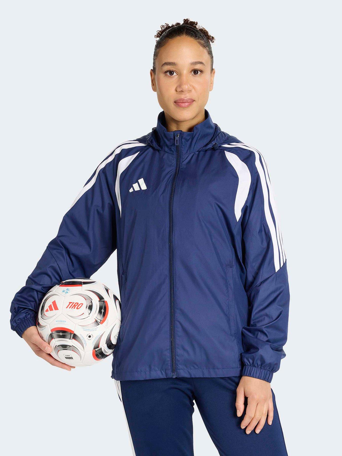 adidas: Womens Tiro 26 Football Windbreaker Jacket - Navy