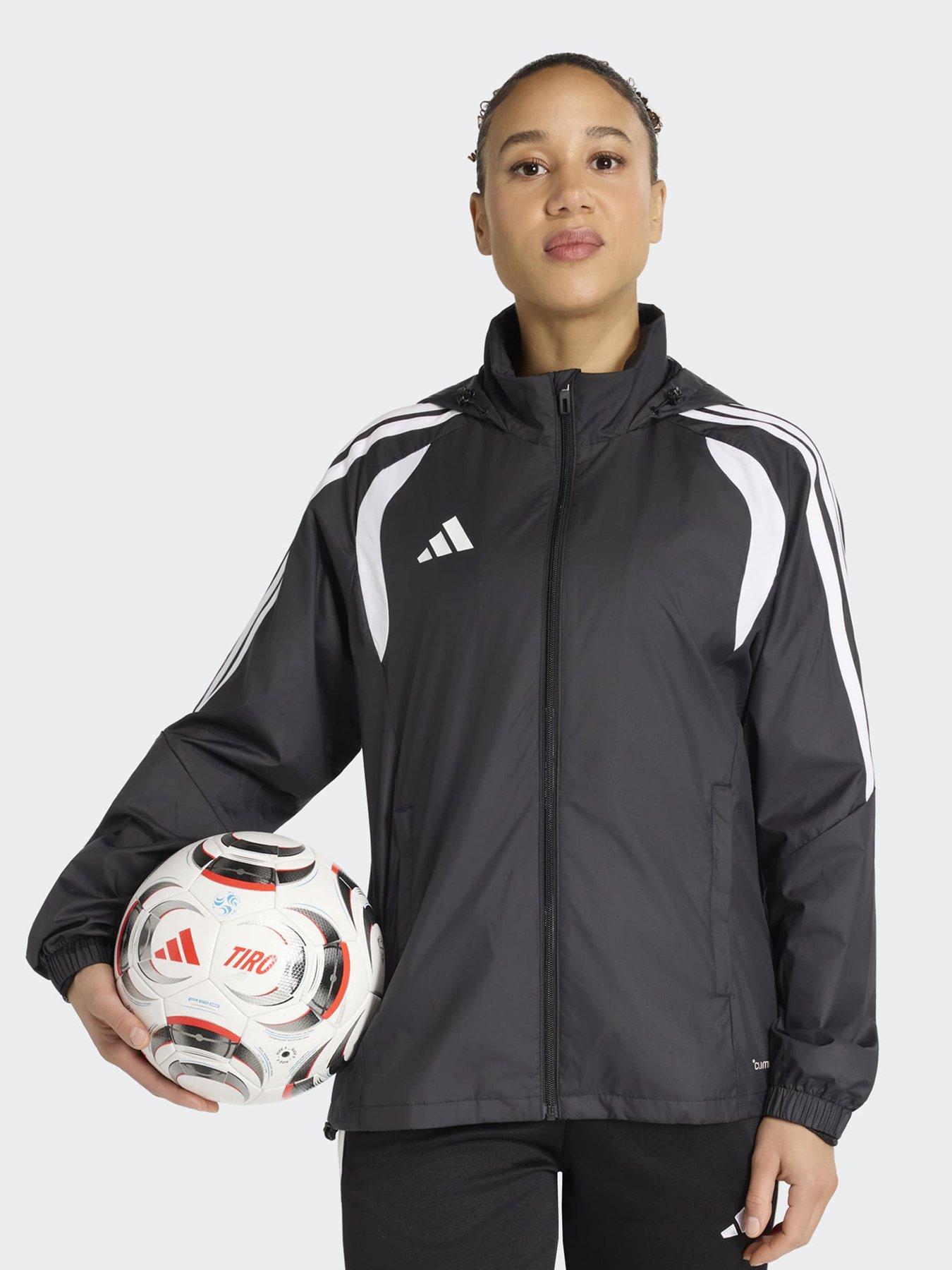 adidas Womens Tiro 26 Football Windbreaker Jacket - Black