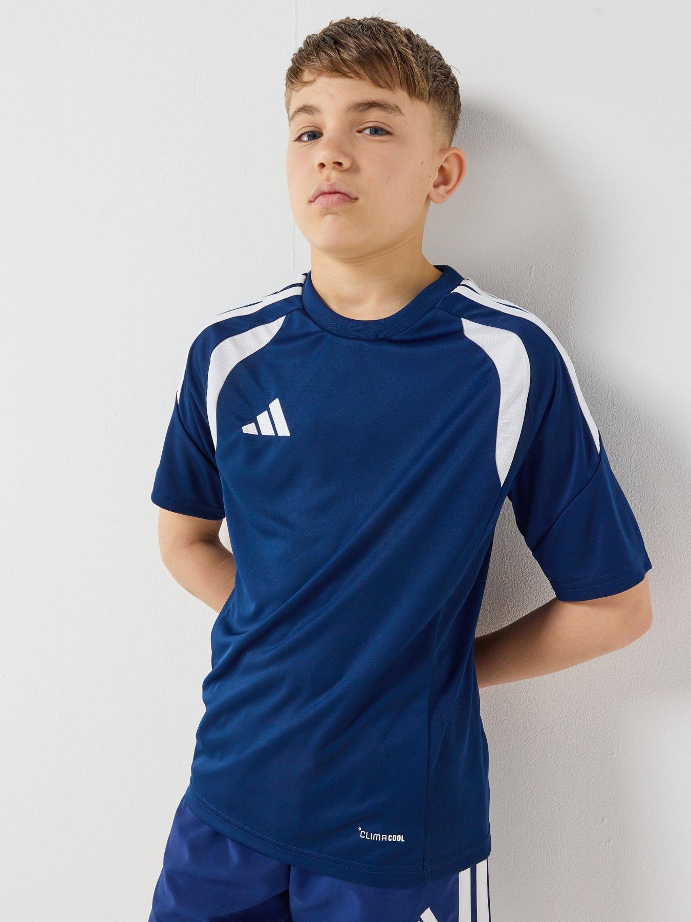 Adidas Junior Tiro 26 Football Training Jersey - Navy