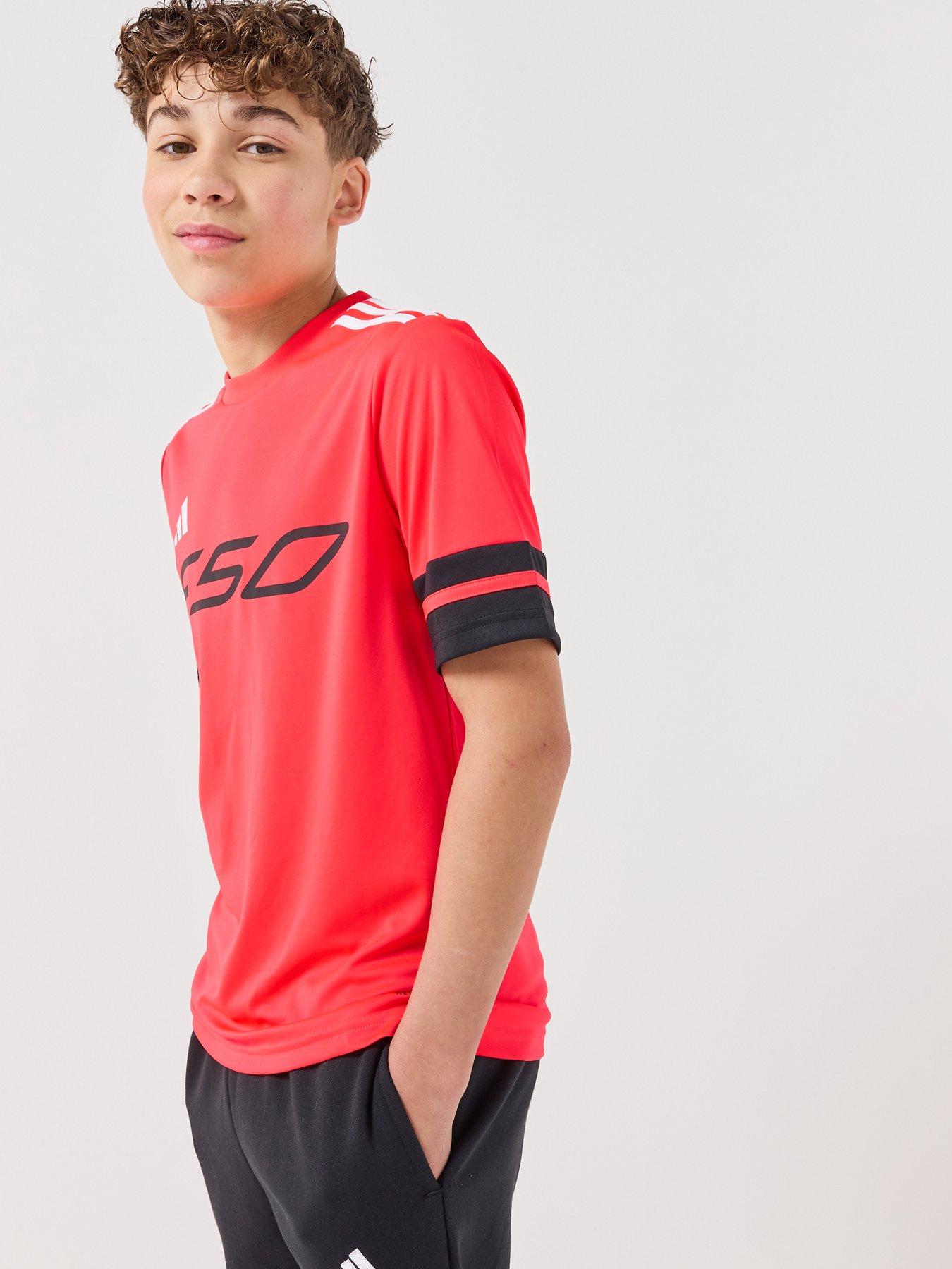 adidas Junior F50 Squadra Football Training Jersey - Red
