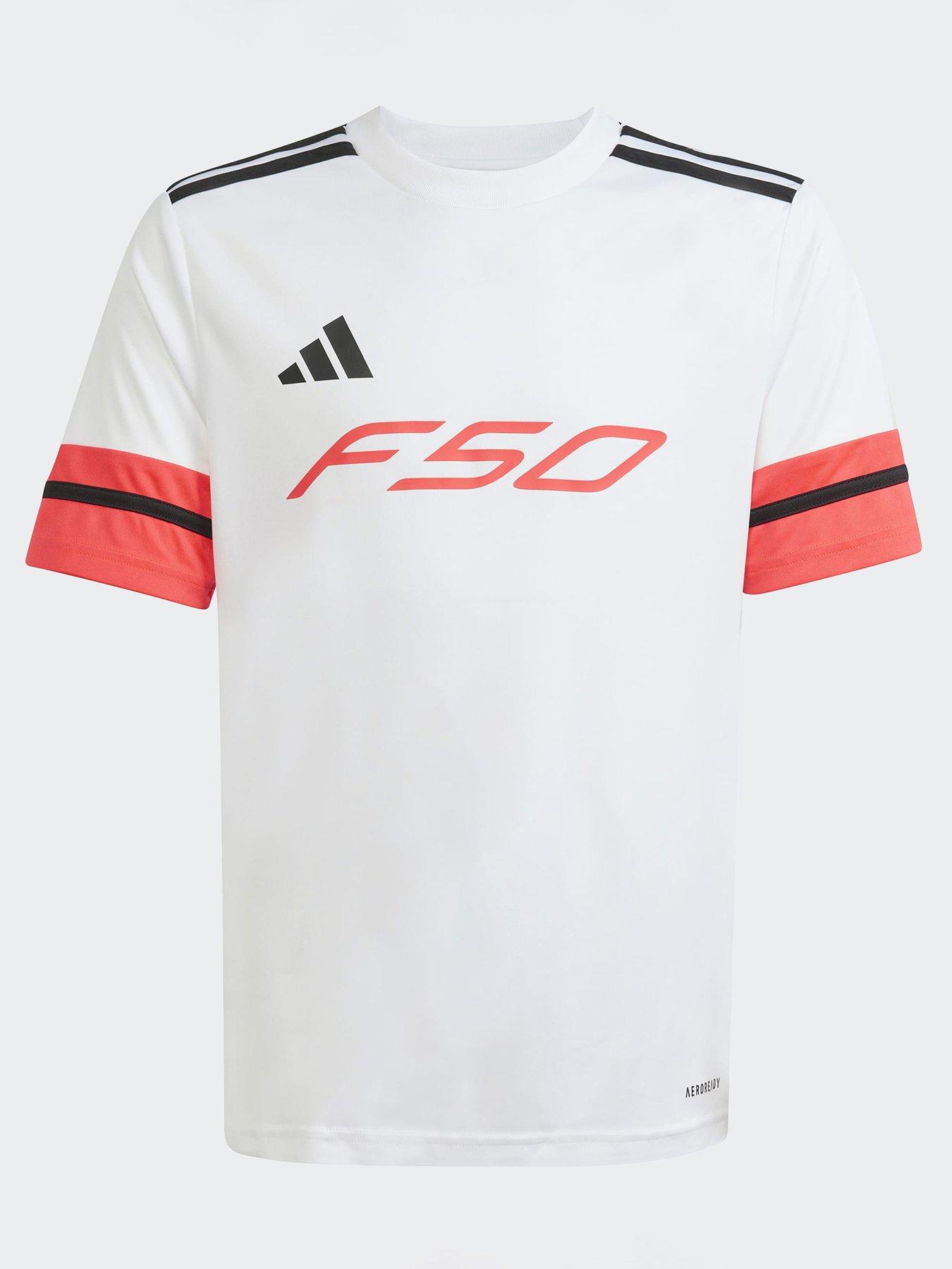 adidas Junior F50 Squadra Football Training Jersey - White
