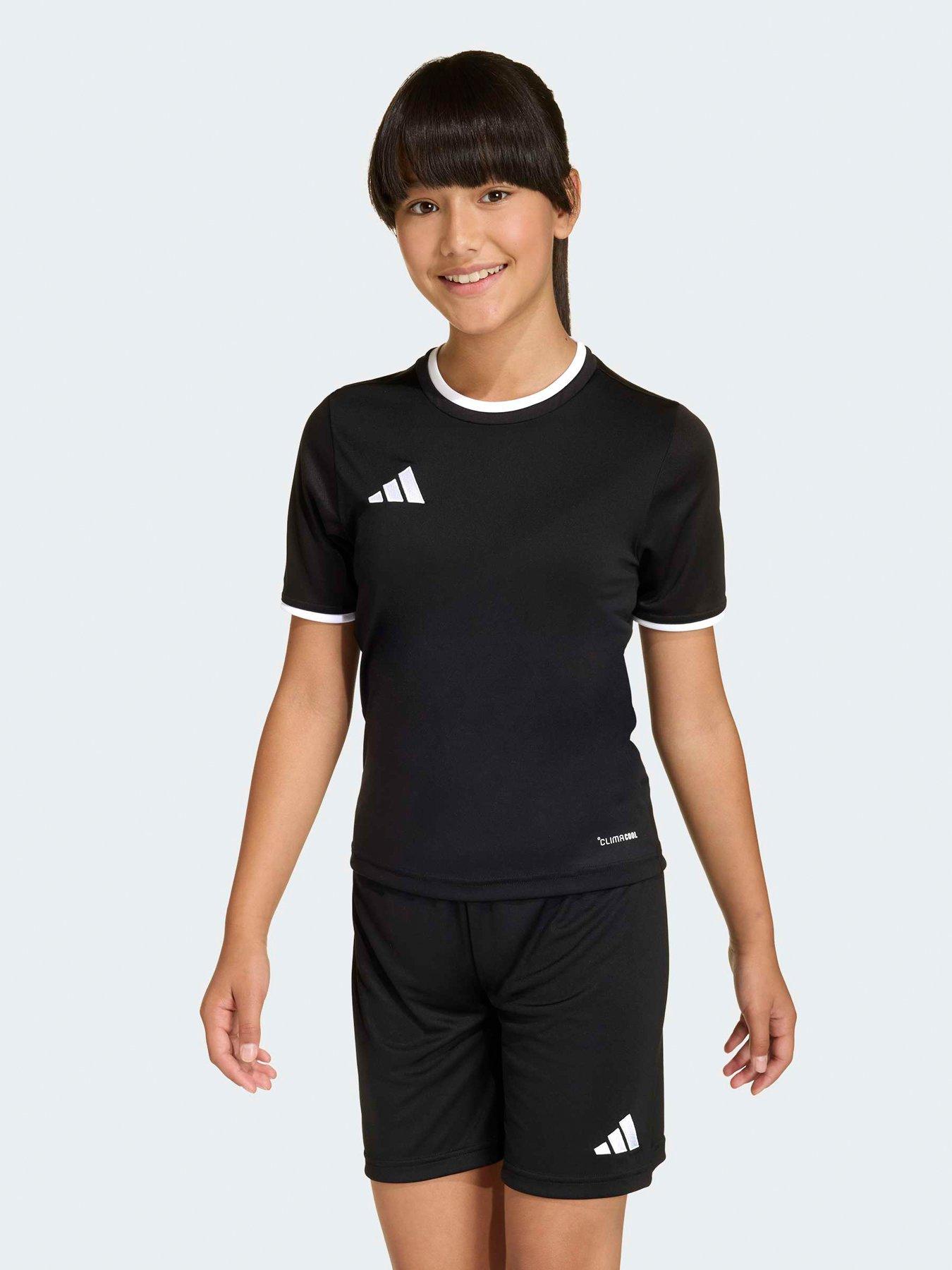 adidas Junior Football Entrada 26 Tee - Black