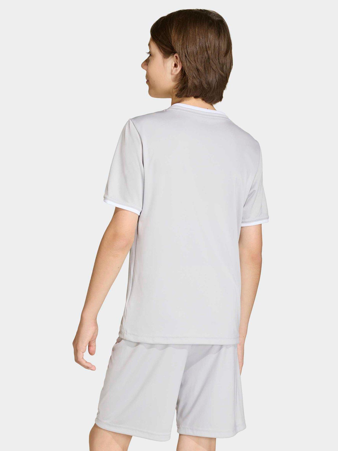 Image 2 of 6 of adidas Junior Entrada 26 Football Training T-Shirt - Grey