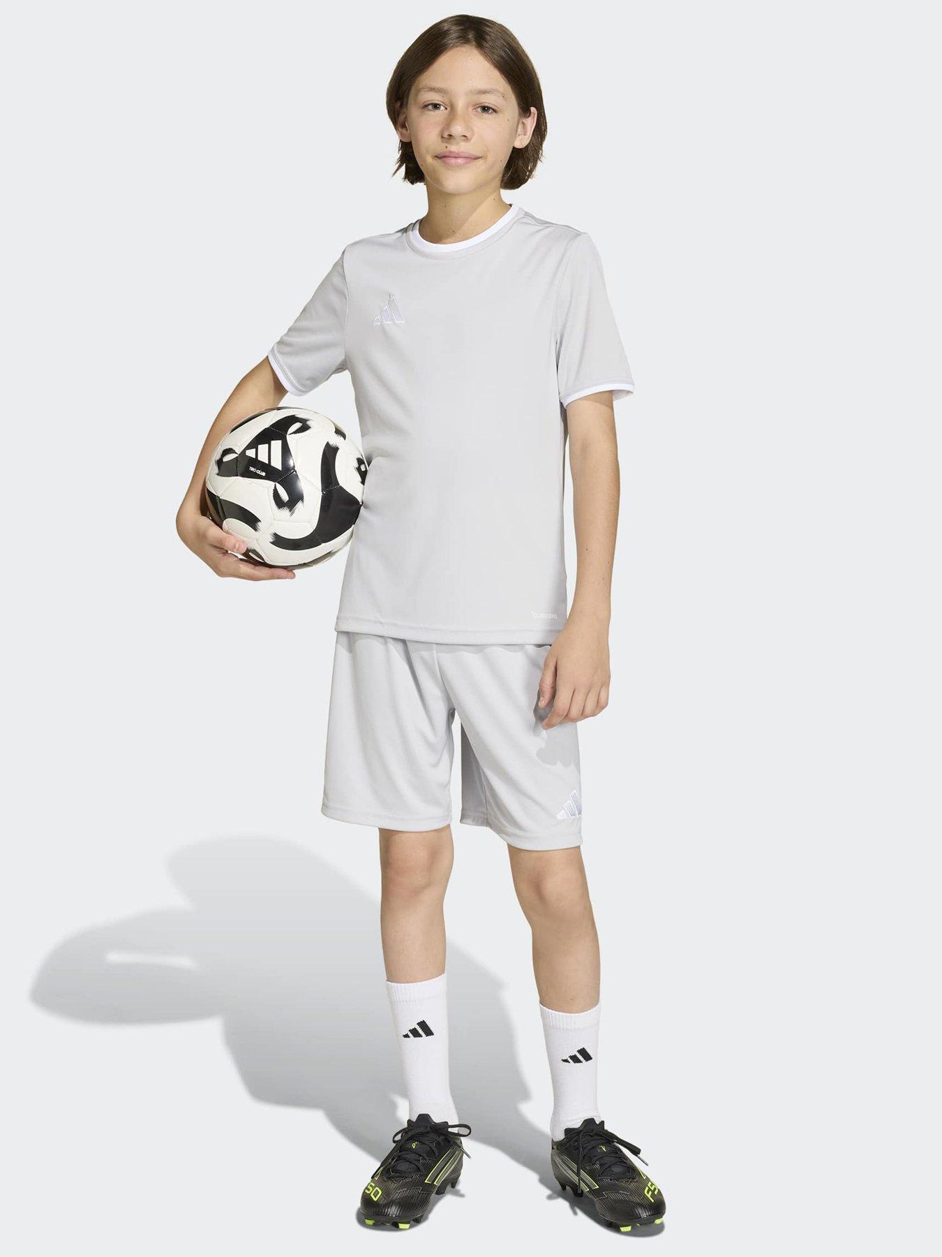 Image 3 of 6 of adidas Junior Entrada 26 Football Training T-Shirt - Grey