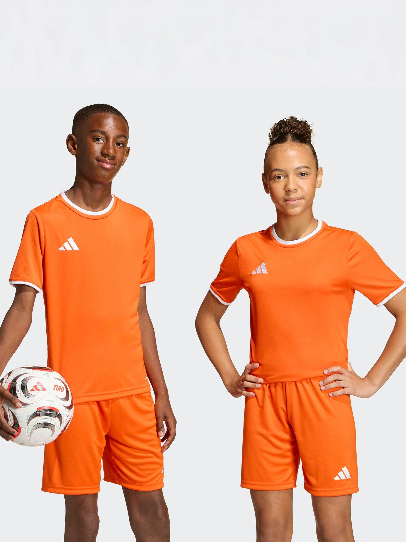 Adidas Junior Entrada 26 Football Training T-Shirt - Orange