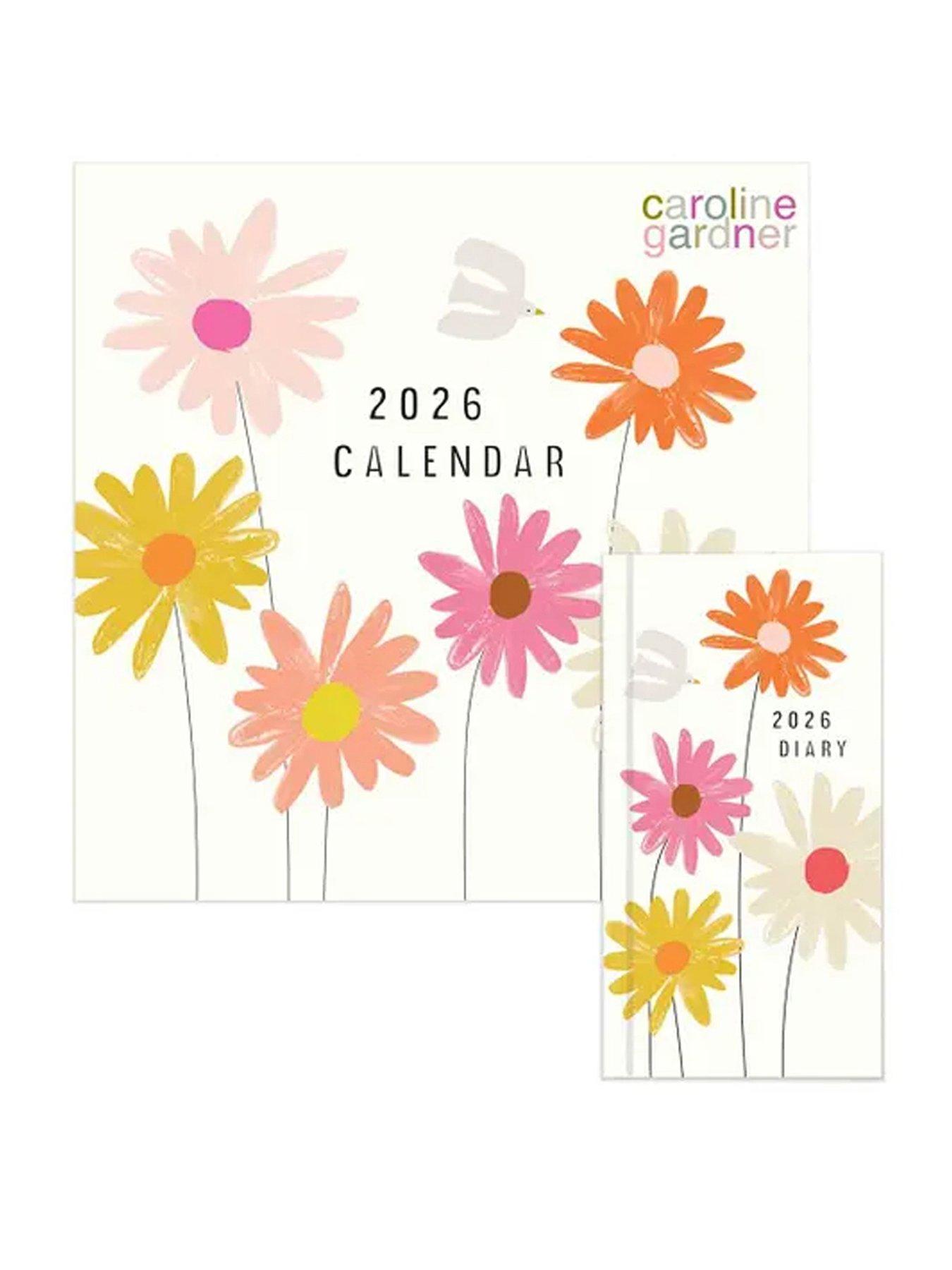 Carolina Herrera 2026 Caroline Gardner Posie Calendar + Diary