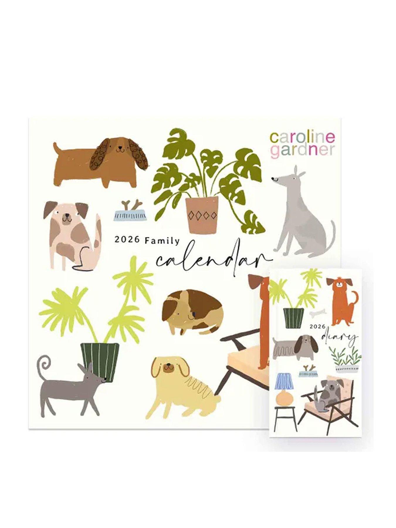 Carolina Herrera 2026 Caroline Gardner Dogs Calendar + Diary