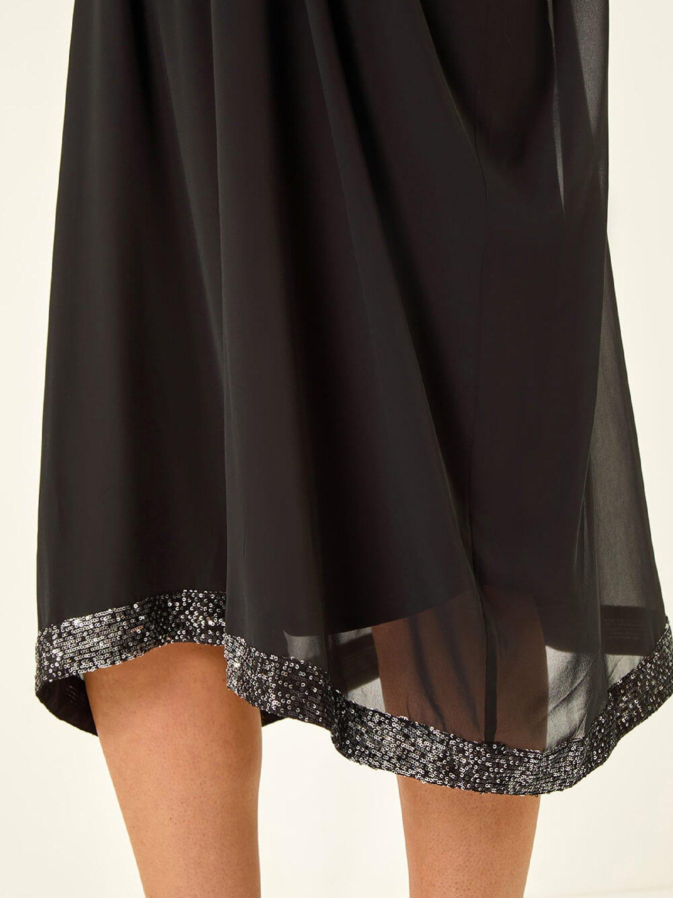 sachin and babi light blue dress Chiffon overlay with sleeves  Piondress