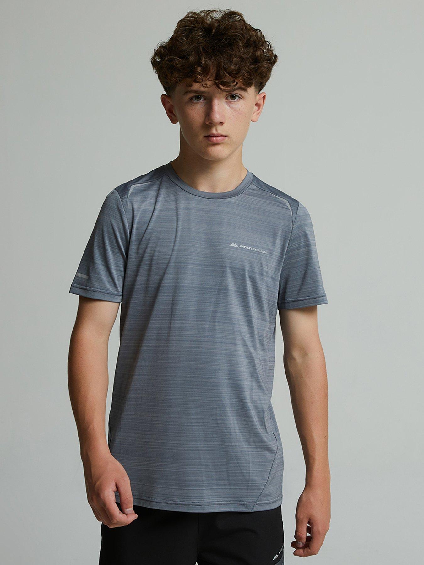 Image 1 of 5 of Monterrain Boys Bolt 2.0 Space Dye T-Shirt - Night Owl Grey