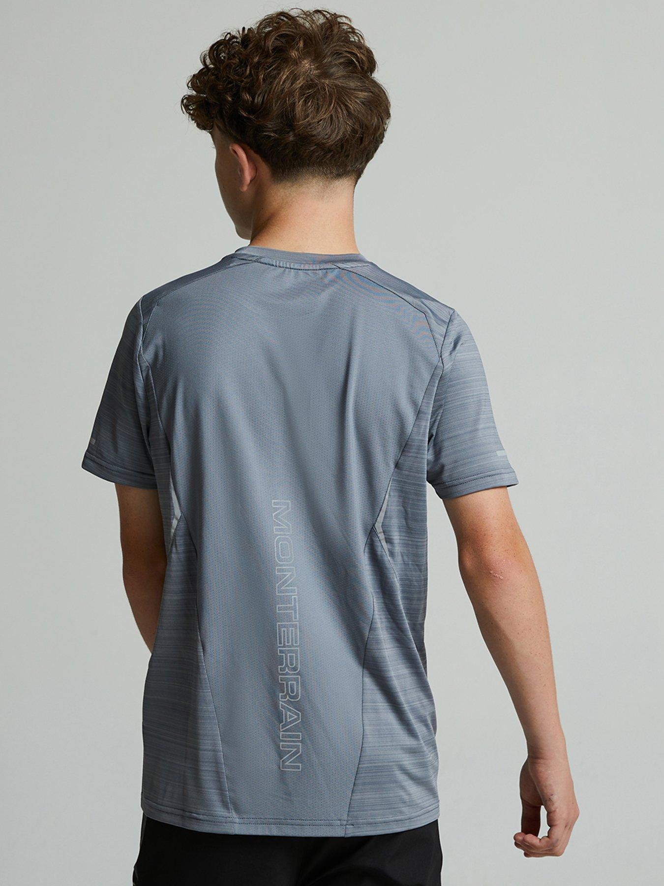 Image 2 of 5 of Monterrain Boys Bolt 2.0 Space Dye T-Shirt - Night Owl Grey