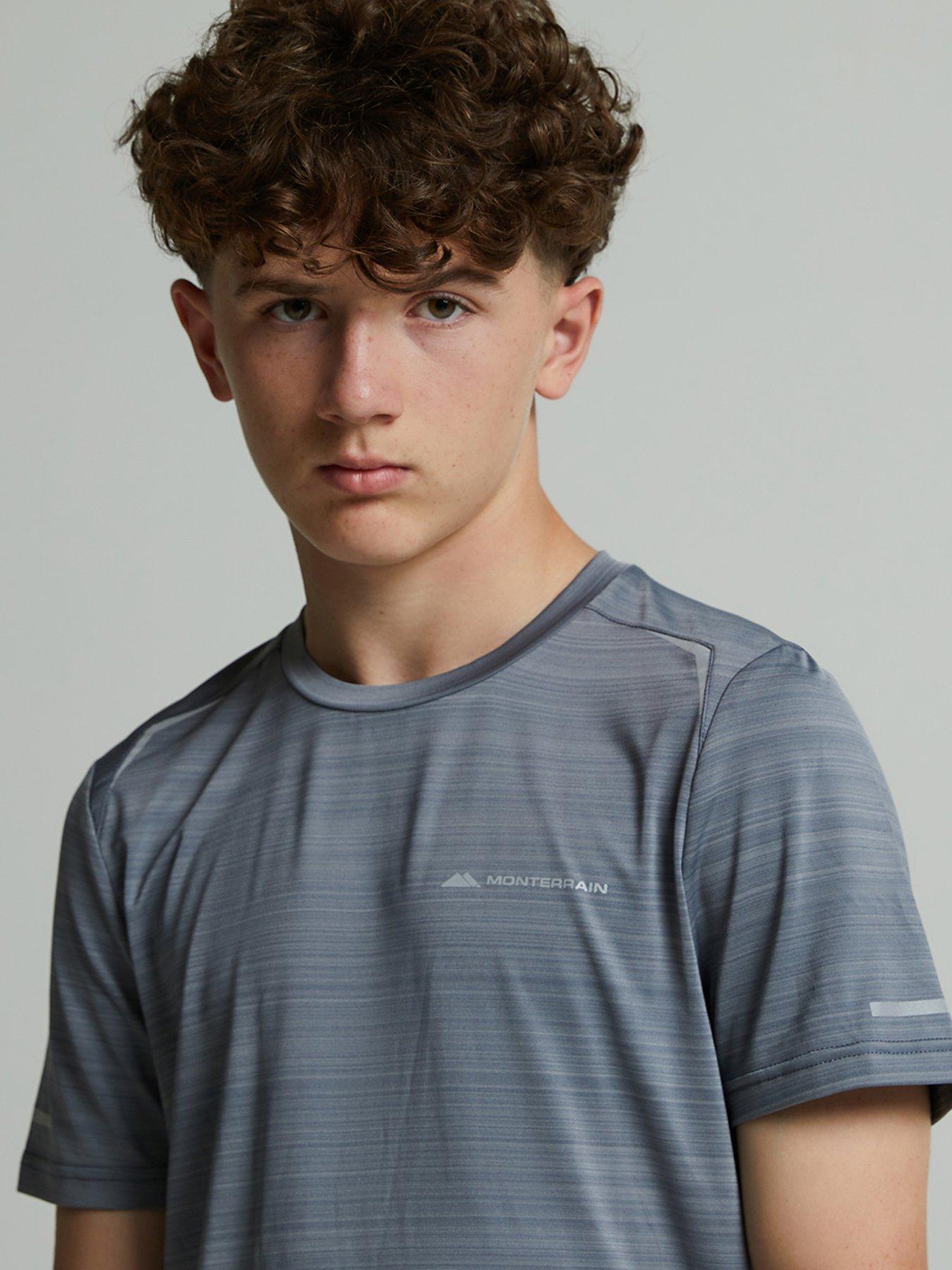 Image 4 of 5 of Monterrain Boys Bolt 2.0 Space Dye T-Shirt - Night Owl Grey