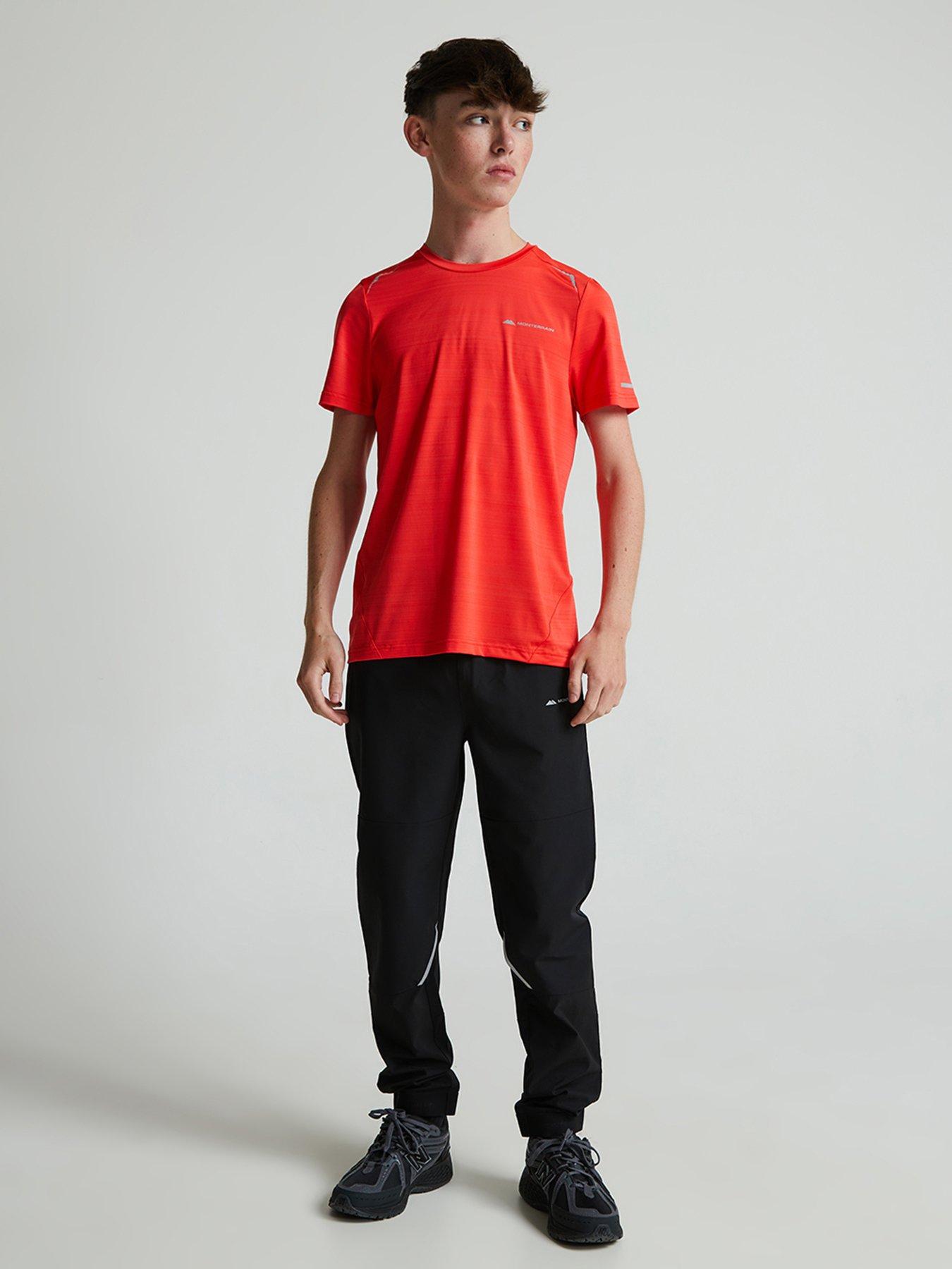 Image 3 of 5 of Monterrain Boys Bolt 2.0 Space Dye T-Shirt - Fiery Red