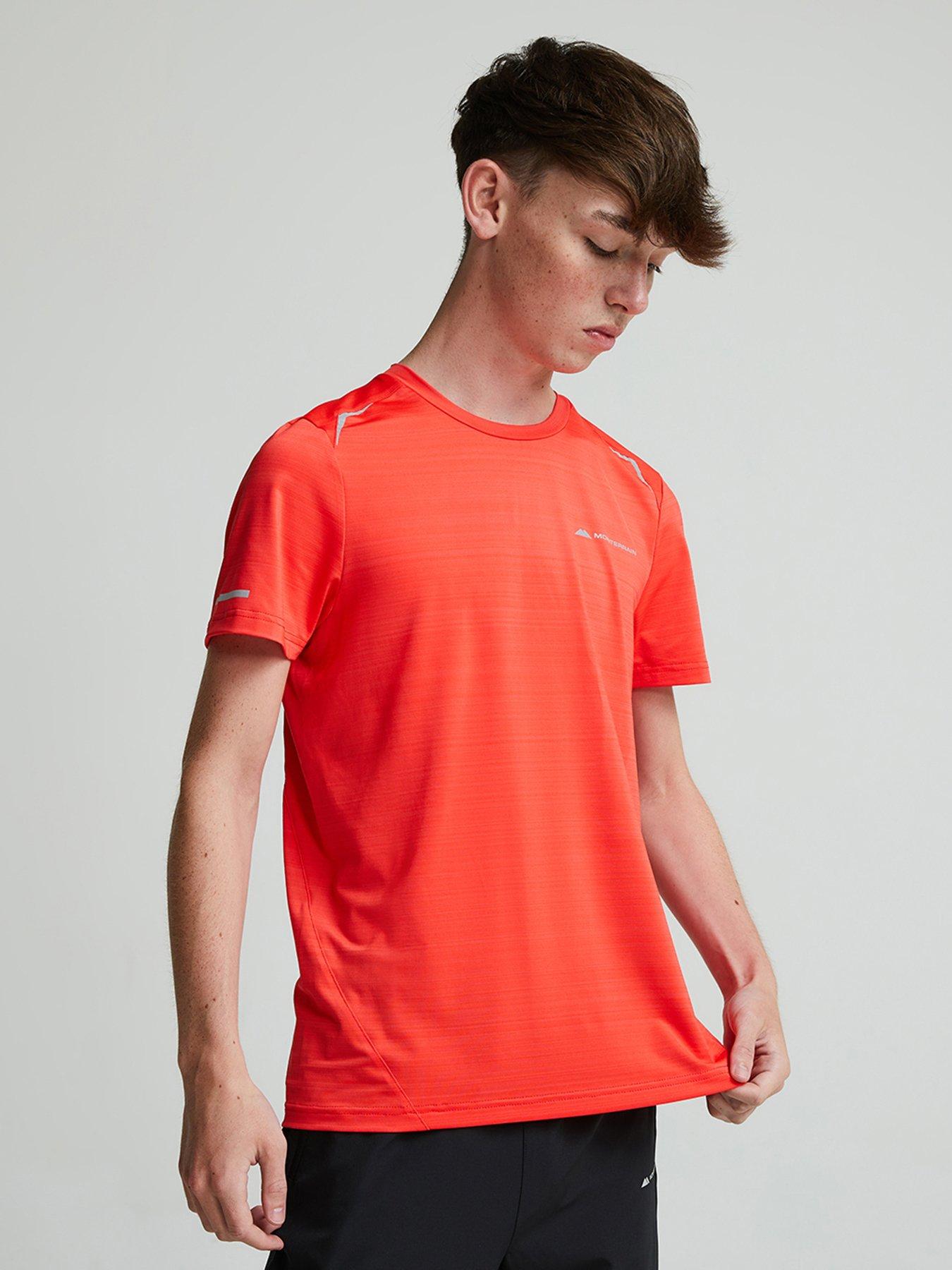 Image 4 of 5 of Monterrain Boys Bolt 2.0 Space Dye T-Shirt - Fiery Red