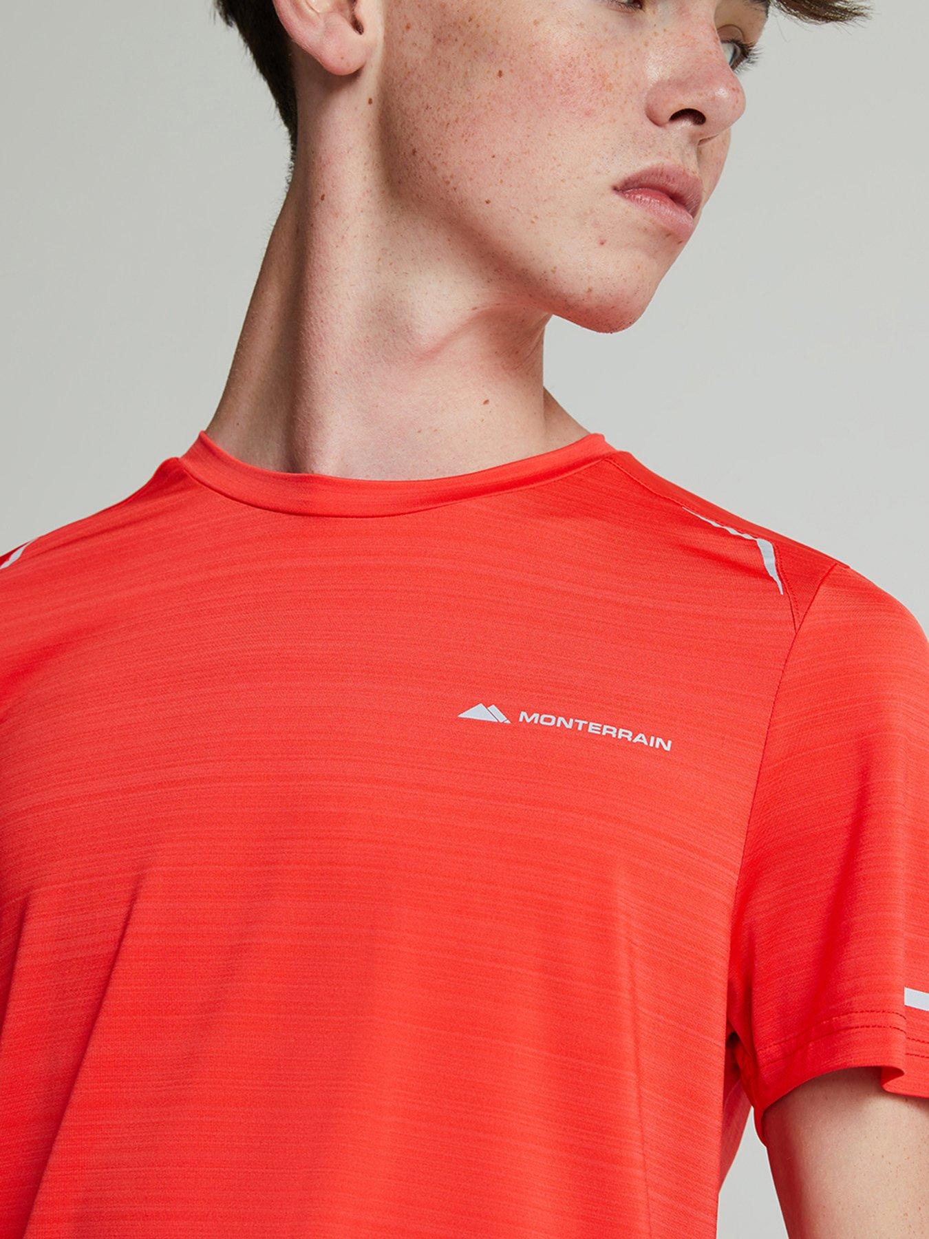 Image 5 of 5 of Monterrain Boys Bolt 2.0 Space Dye T-Shirt - Fiery Red