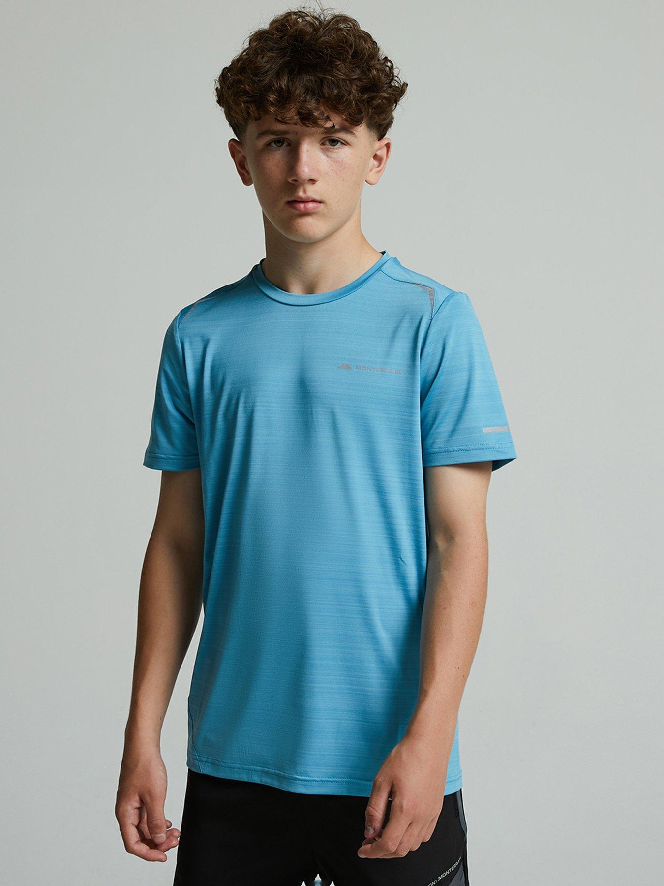 Image 1 of 5 of Monterrain Boys Bolt 2.0 Space Dye T-Shirt - Delphinium Blue