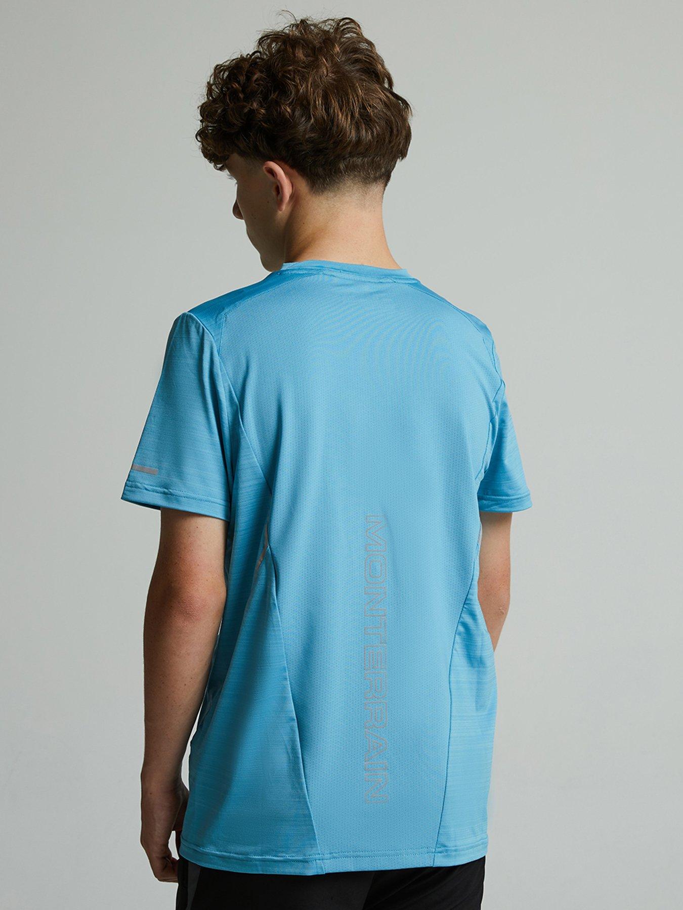 Image 2 of 5 of Monterrain Boys Bolt 2.0 Space Dye T-Shirt - Delphinium Blue
