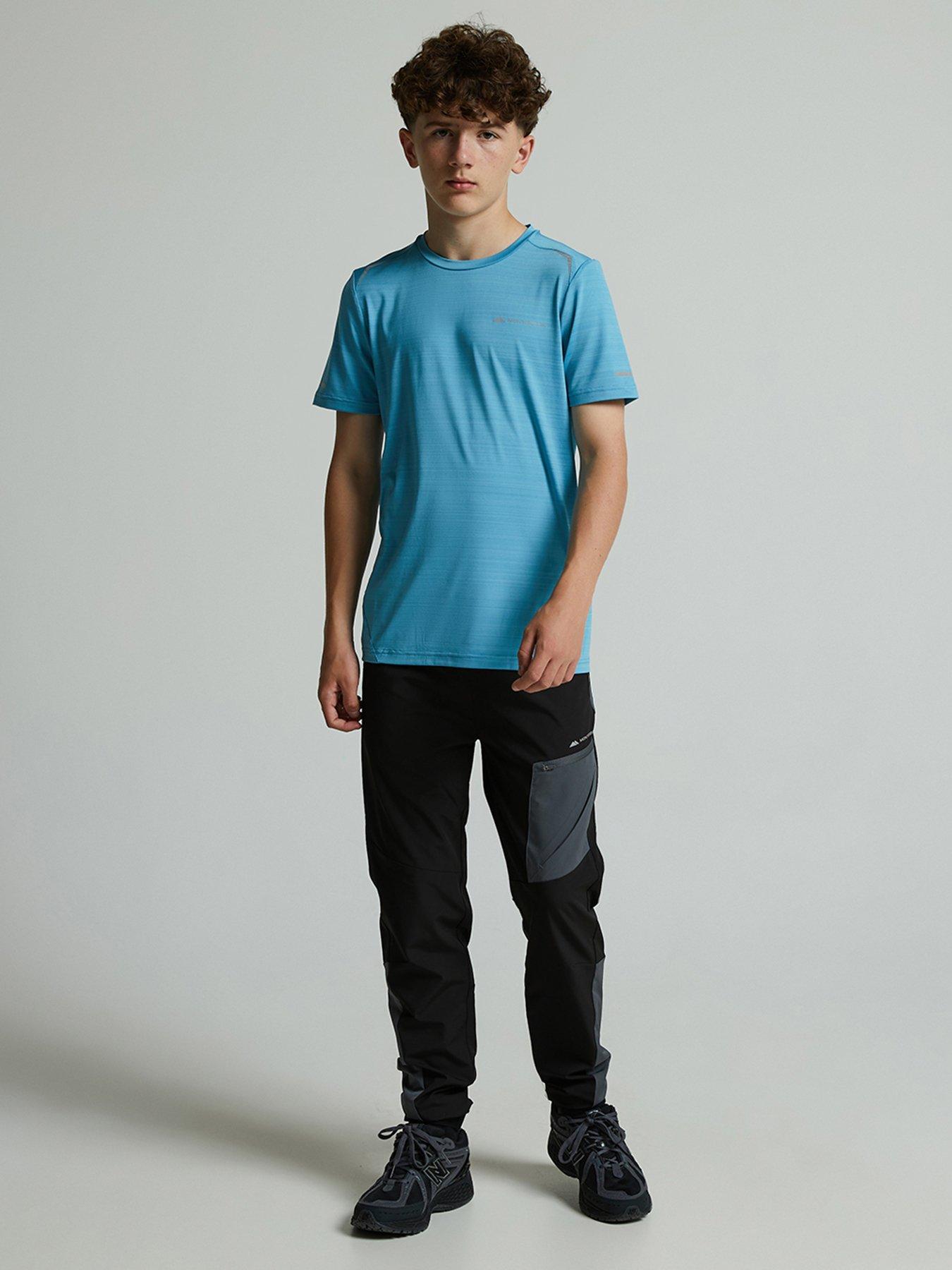 Image 3 of 5 of Monterrain Boys Bolt 2.0 Space Dye T-Shirt - Delphinium Blue