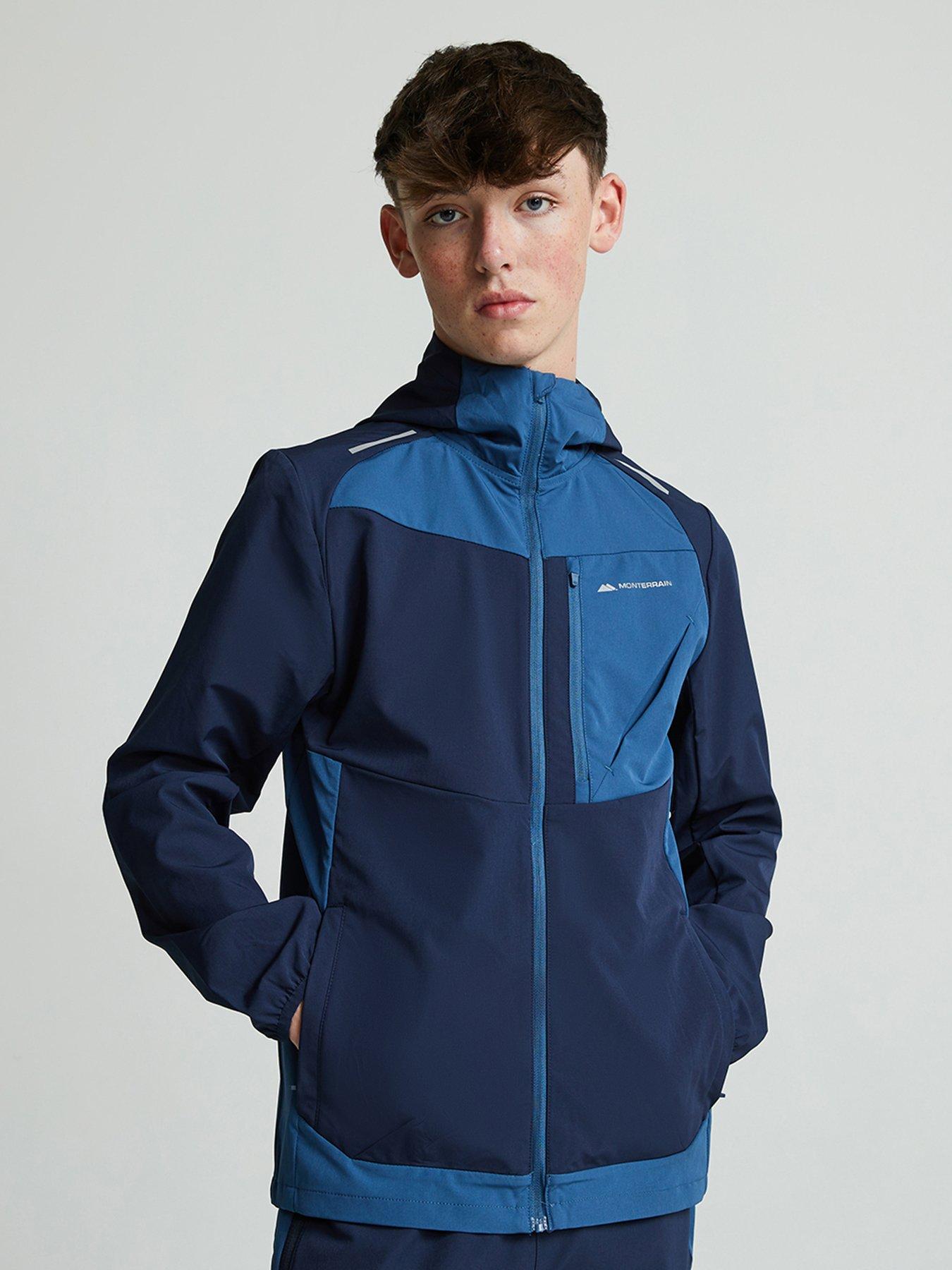 Monterrain Boys Deflect 2.0 Woven Zt Hood - Black Iris / Ensign Blue