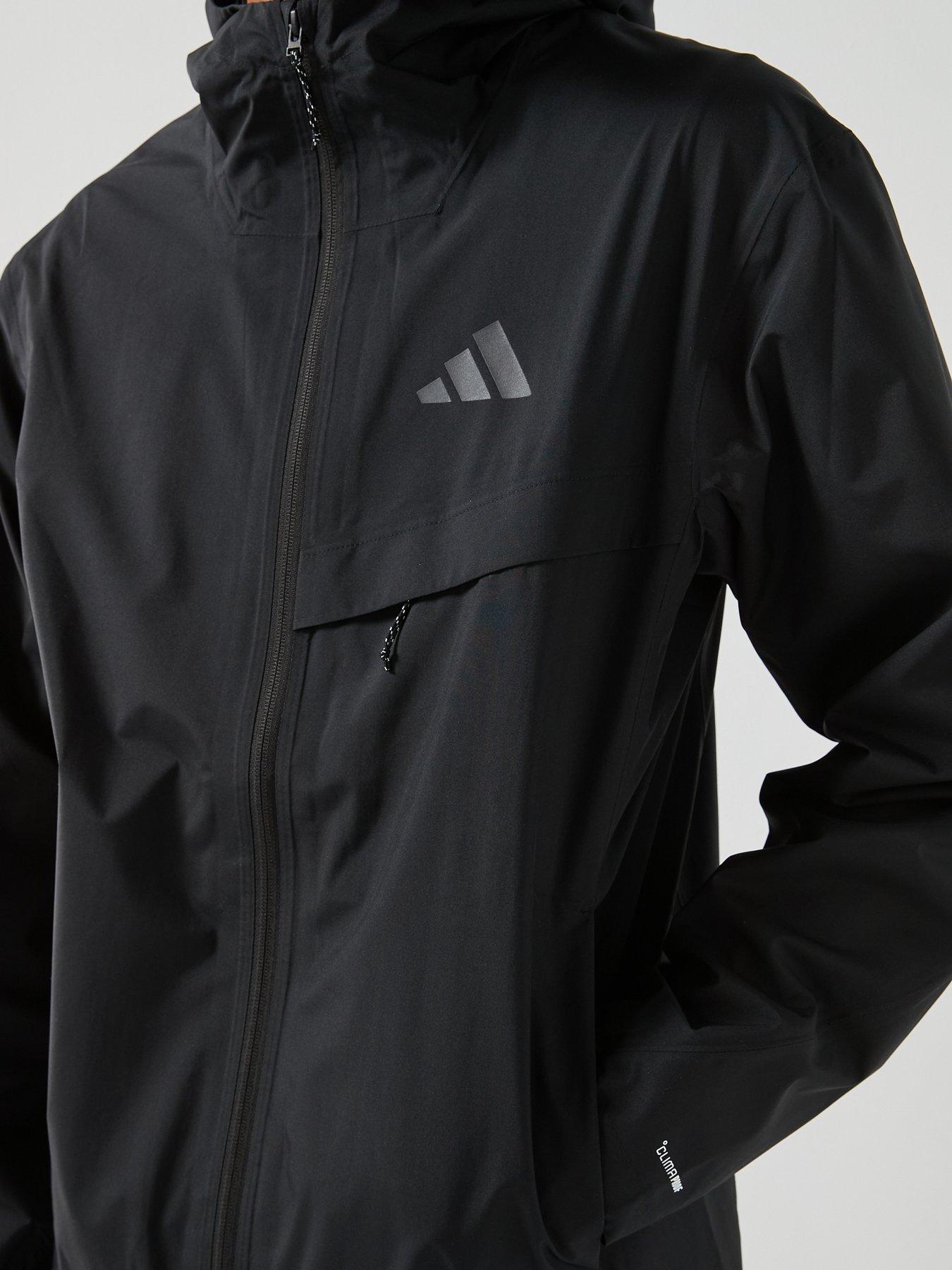Image 1 of 6 of adidas Terrex Mens Mountain 2L Rain Jacket - Black