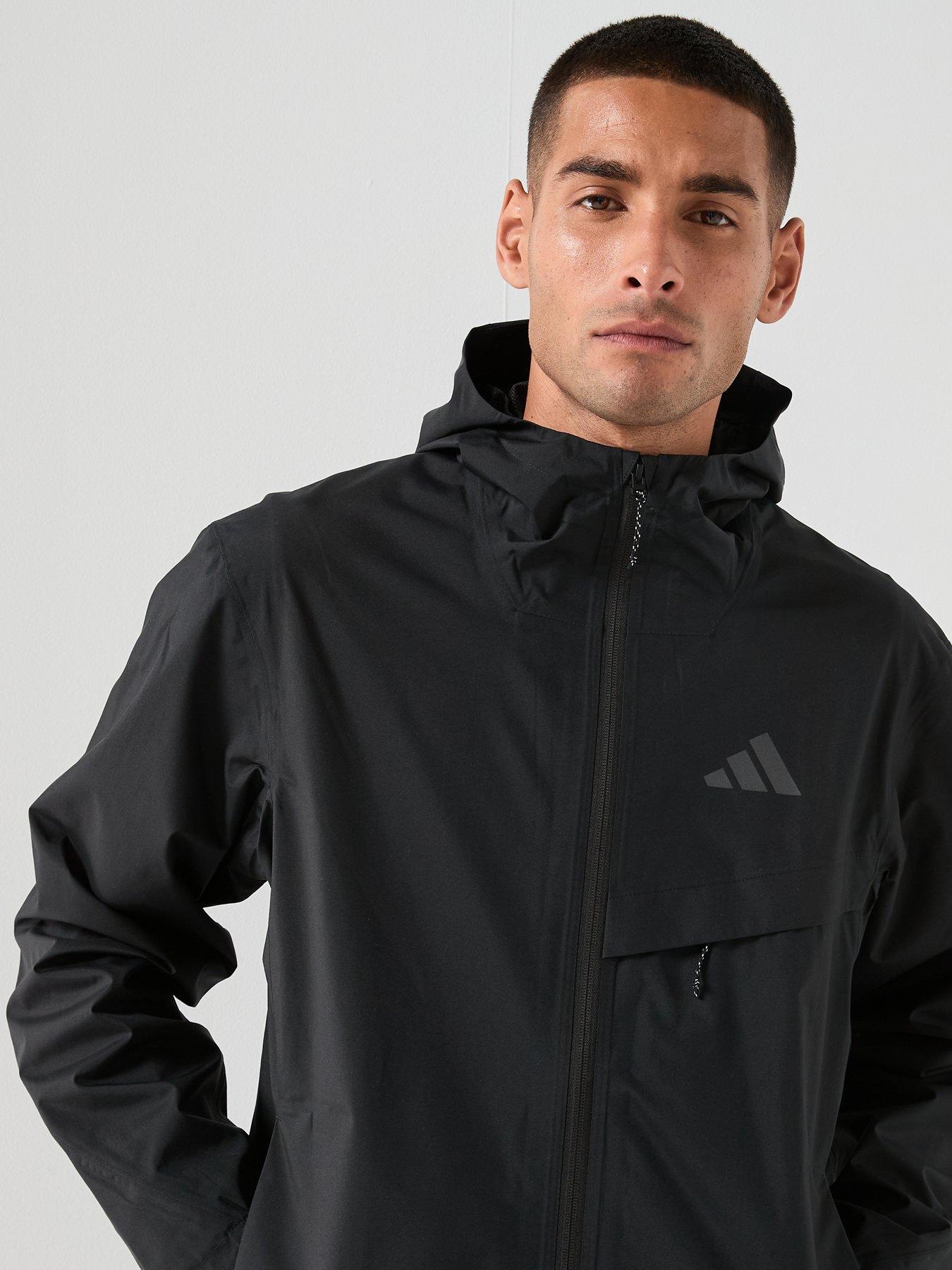 Image 5 of 6 of adidas Terrex Mens Mountain 2L Rain Jacket - Black