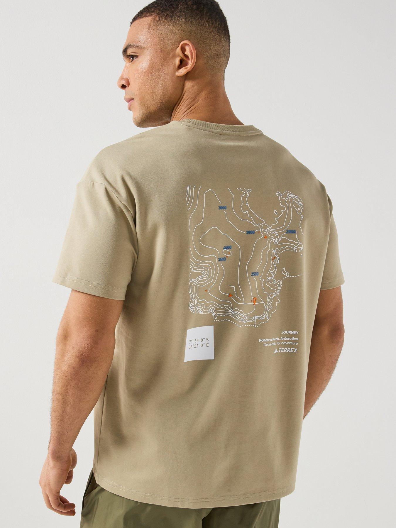 Image 1 of 7 of adidas Terrex Mens Xpl Graphic T-Shirt - Khaki