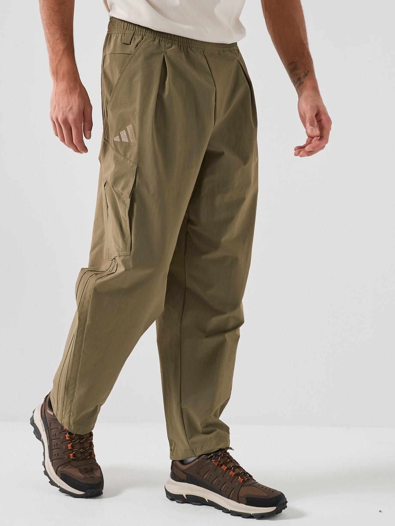 adidas Terrex Mens Cargo Walking Trousers, Khaki, Size M, Men
