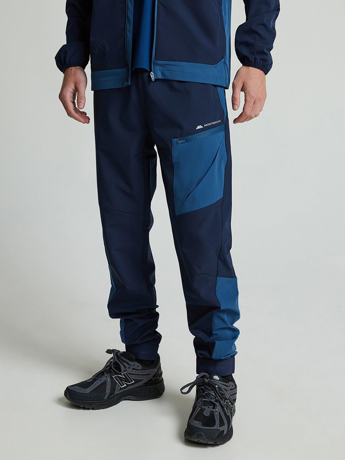 Monterrain Boys Deflect 2.0 Woven Running Pants - Black Iris / Ensign Blue