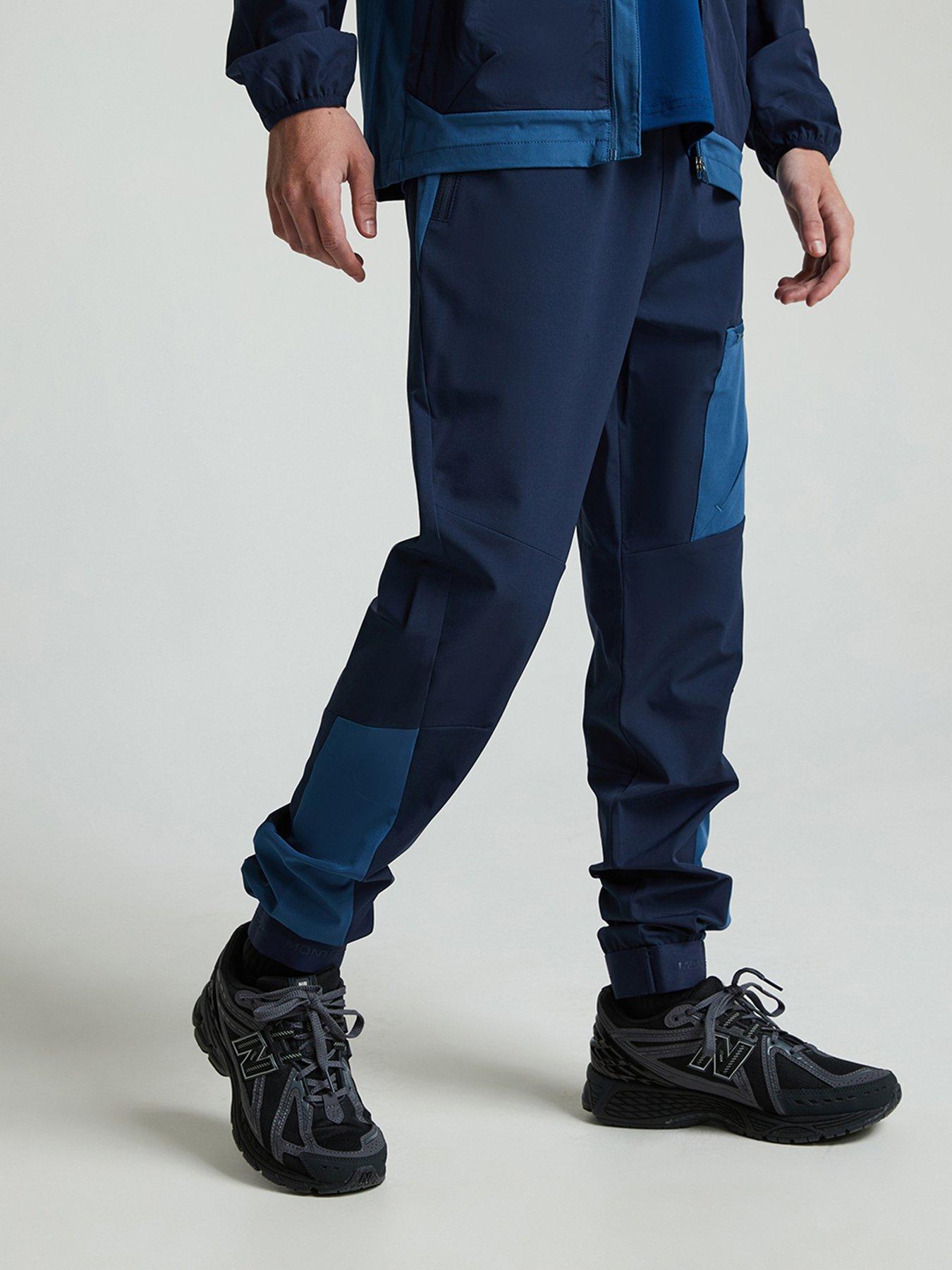 Image 4 of 6 of Monterrain Boys Deflect 20 Woven Running Pants - Iris Black / Ensign Blue