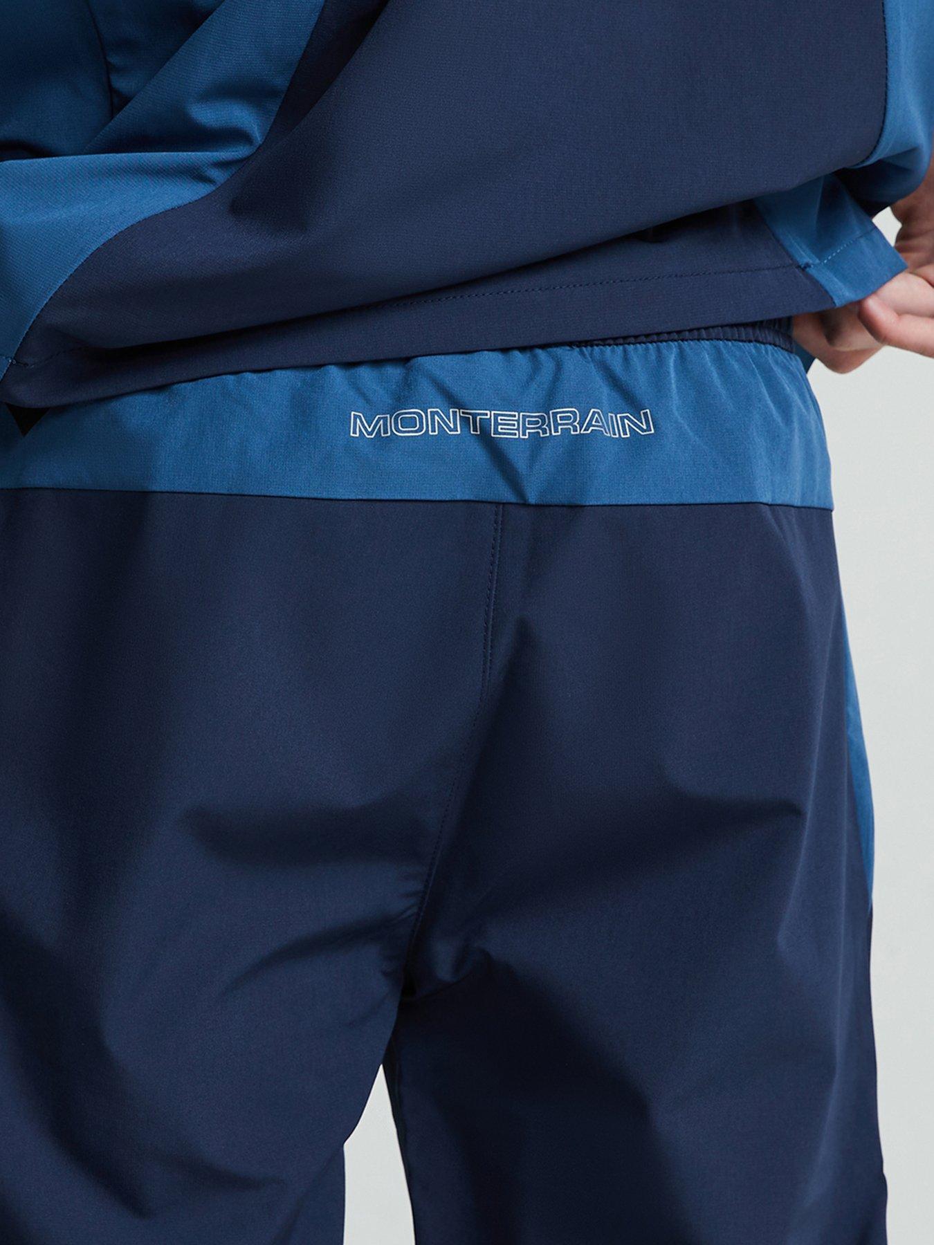 Image 6 of 6 of Monterrain Boys Deflect 20 Woven Running Pants - Iris Black / Ensign Blue