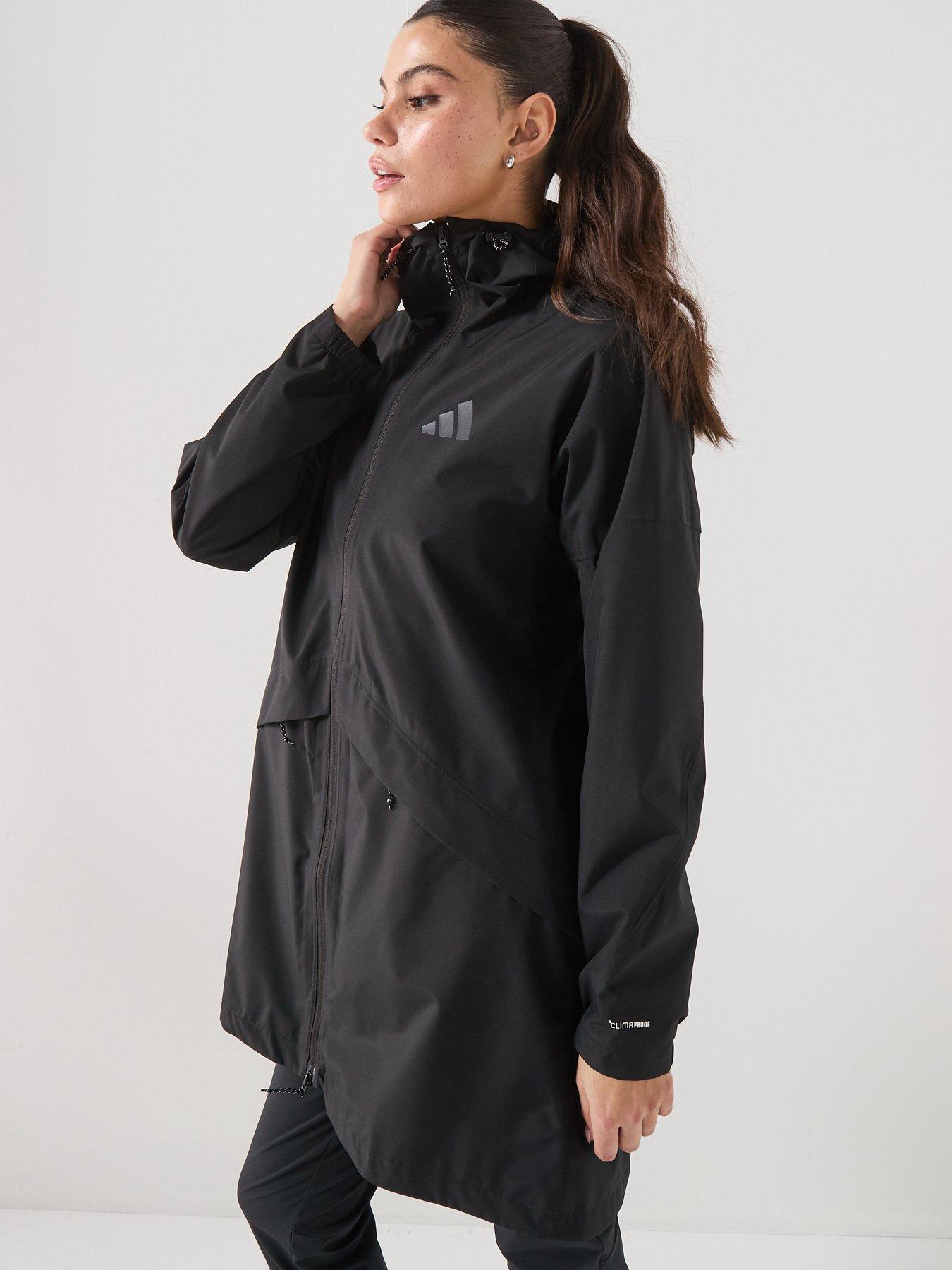 Image 4 of 6 of adidas Terrex Womens Mountain 2L Rain Parka - Black