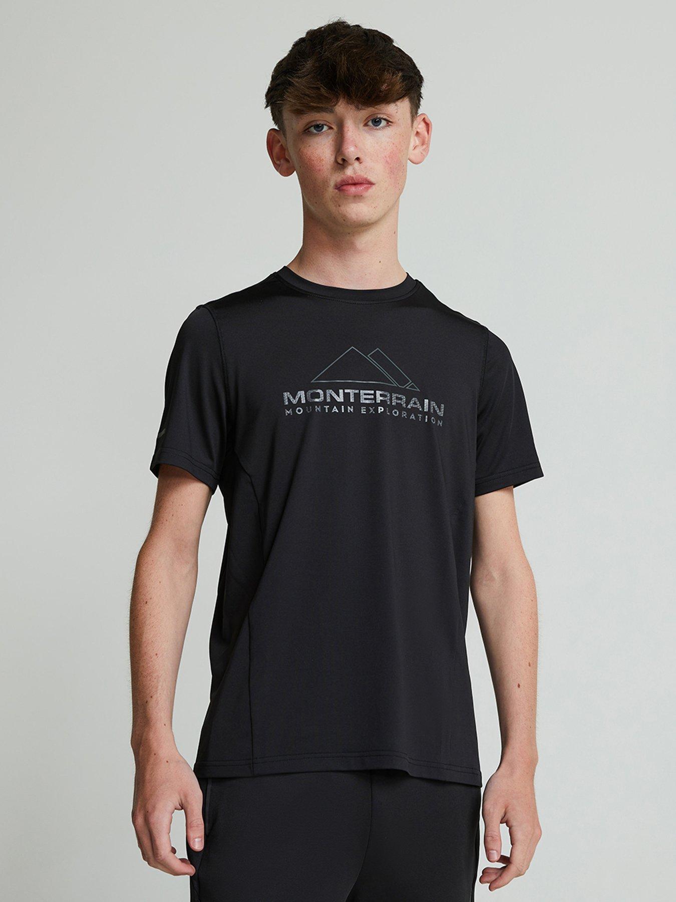 Monterrain Boys Swift T-Shirt - Jet Black