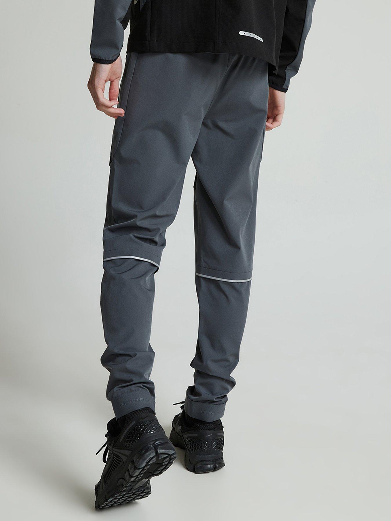 Image 2 of 6 of Monterrain Boys Ventax Woven Running Pants - Jet / Iron Gate