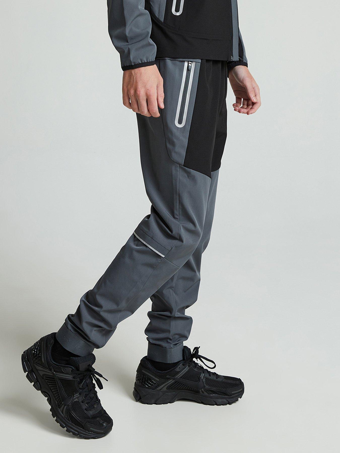 Image 4 of 6 of Monterrain Boys Ventax Woven Running Pants - Jet / Iron Gate