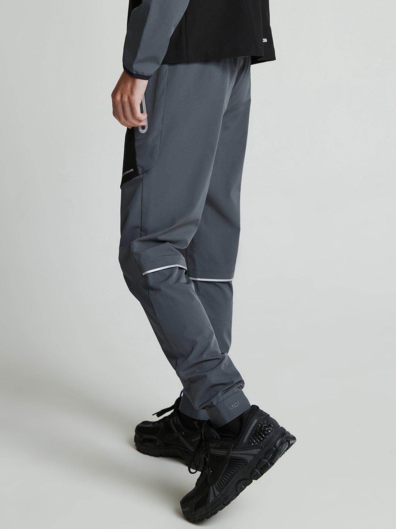 Image 5 of 6 of Monterrain Boys Ventax Woven Running Pants - Jet / Iron Gate