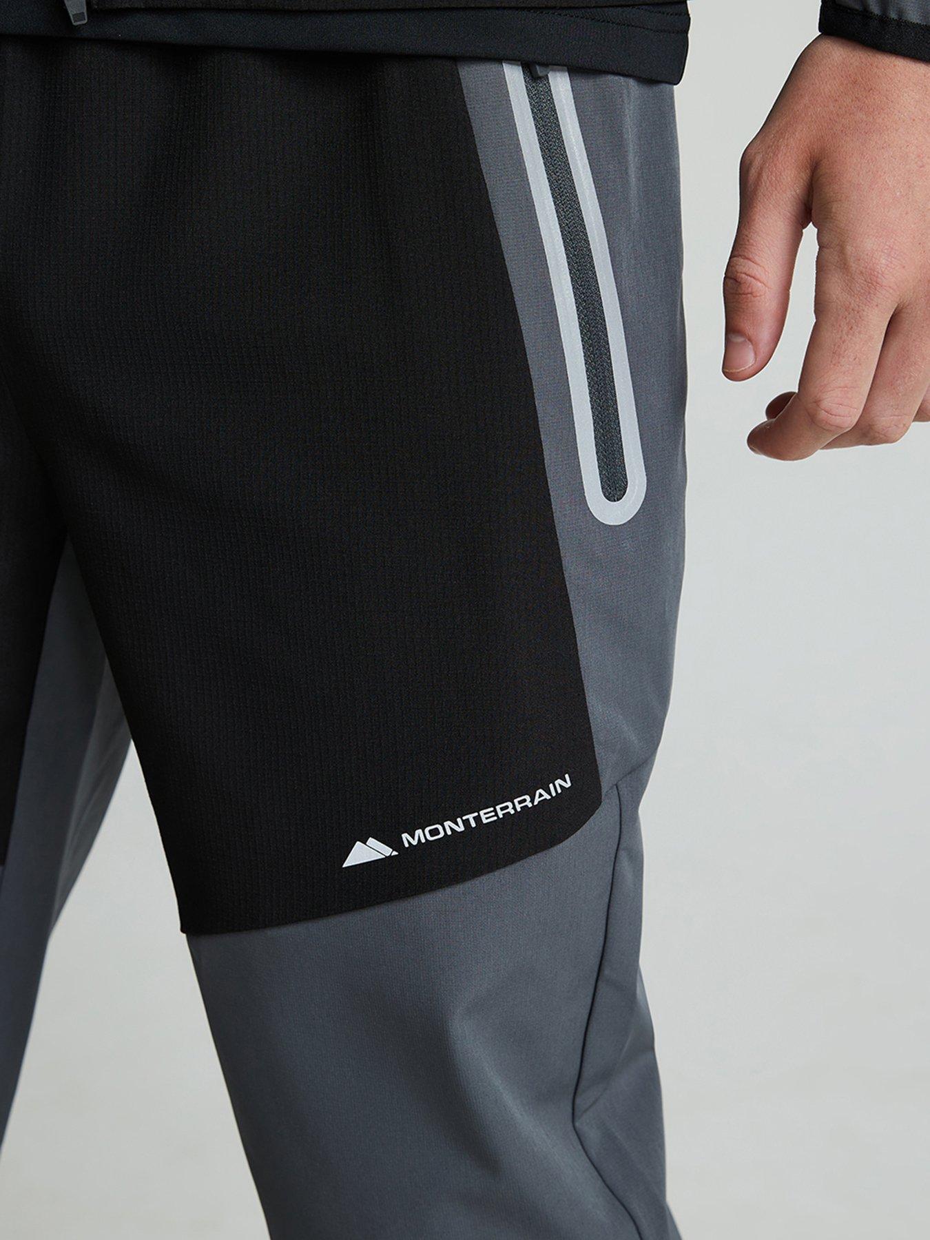 Image 6 of 6 of Monterrain Boys Ventax Woven Running Pants - Jet / Iron Gate