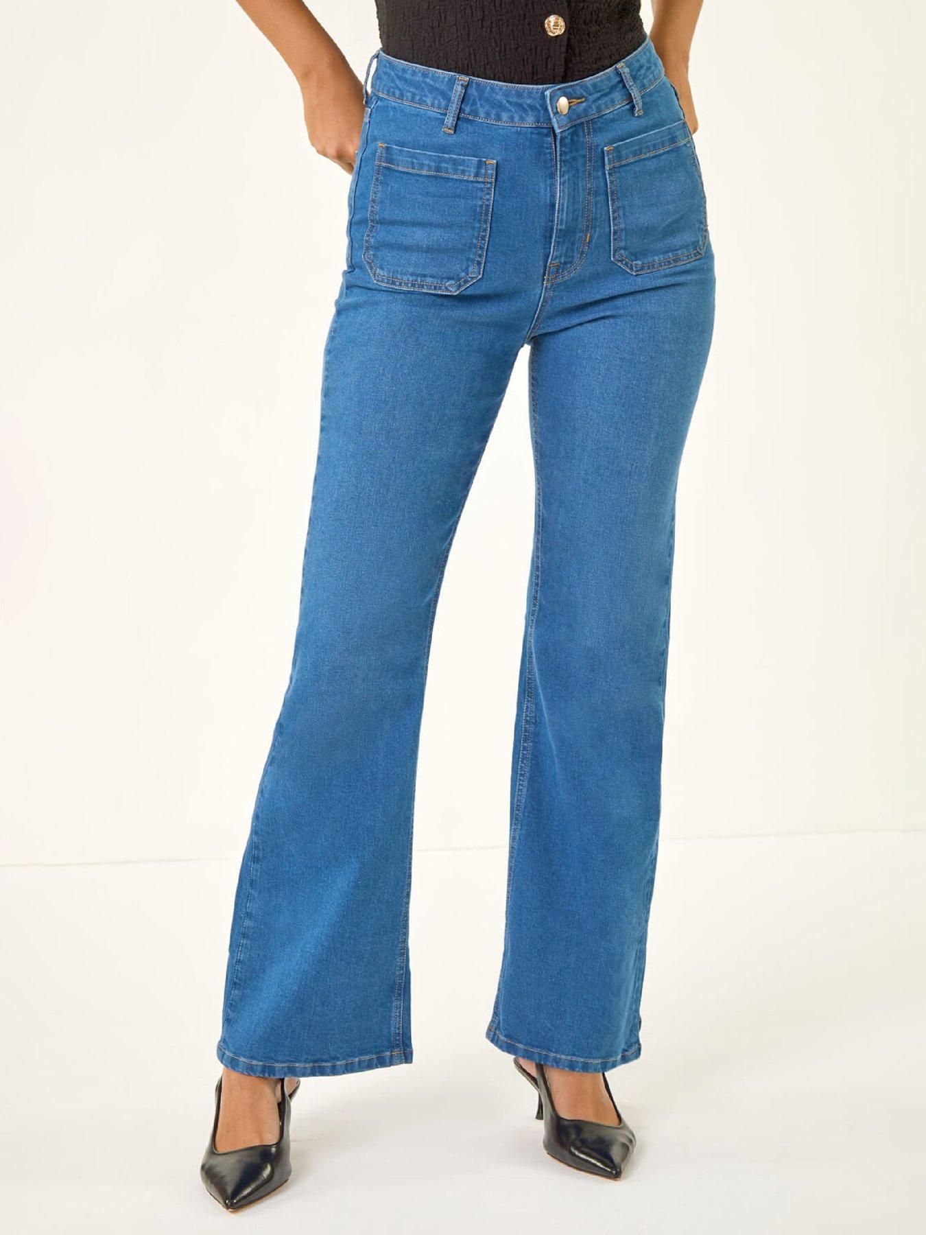 Roman Dusk Front Pocket Bootcut Jeans - Denim