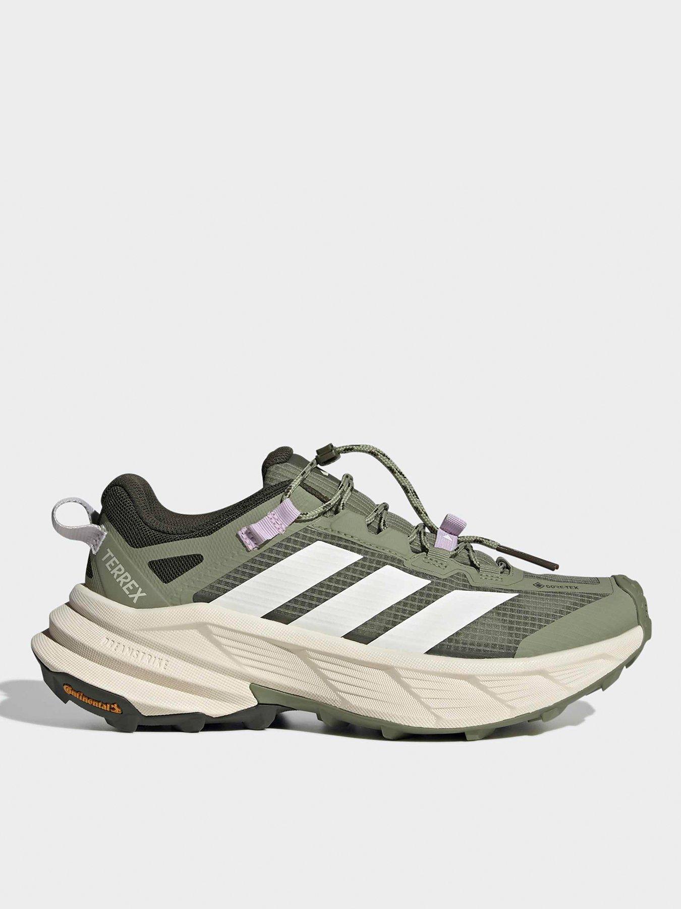 adidas Terrex Womens Free Hiker Sl Goretex Hiking Shoes - Green