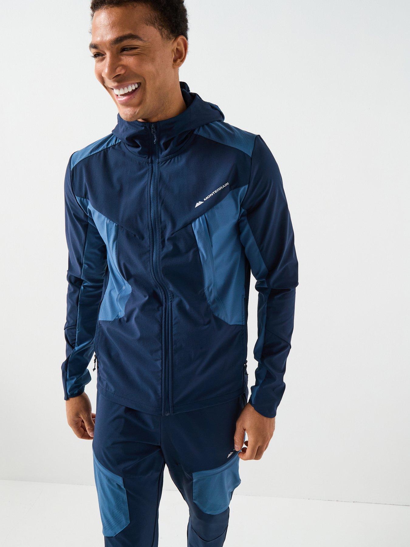 Monterrain Mens Dynamic 2.0 Woven Hoody - Iris / Ensign Blue / Black