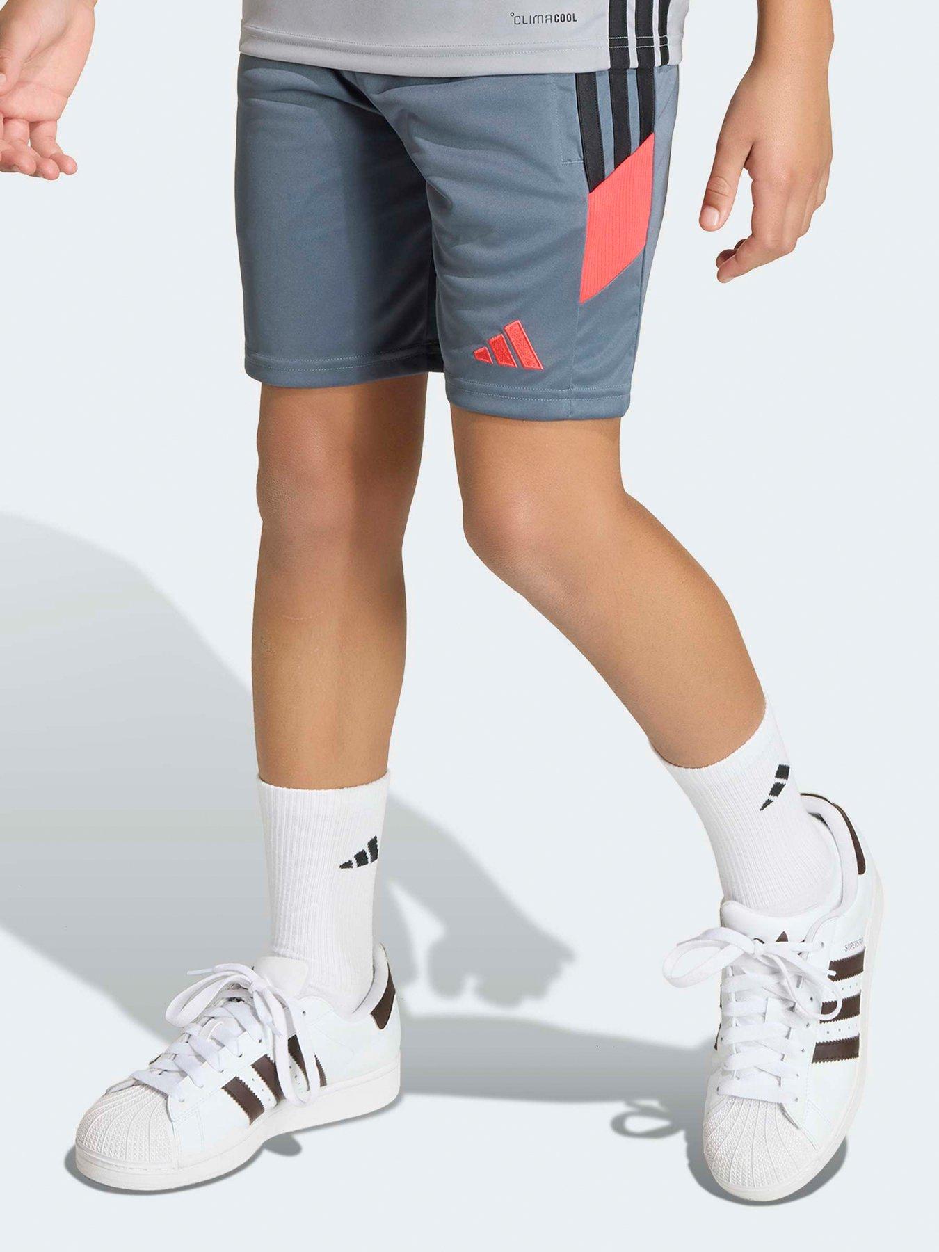 adidas Junior Tiro Football Training Shorts - Grey