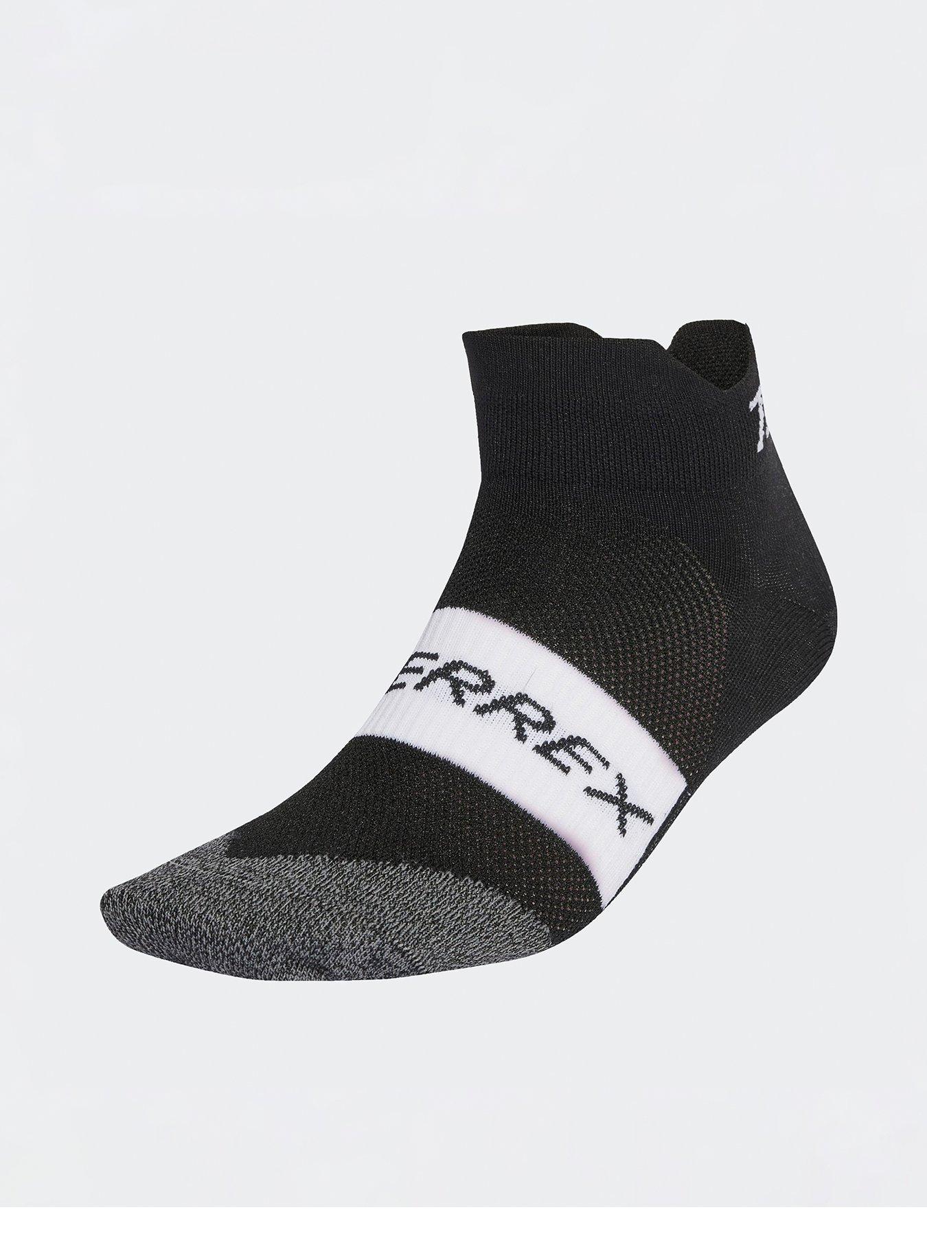 adidas Terrex Unisex Trail Running Quarter Socks - Black/White