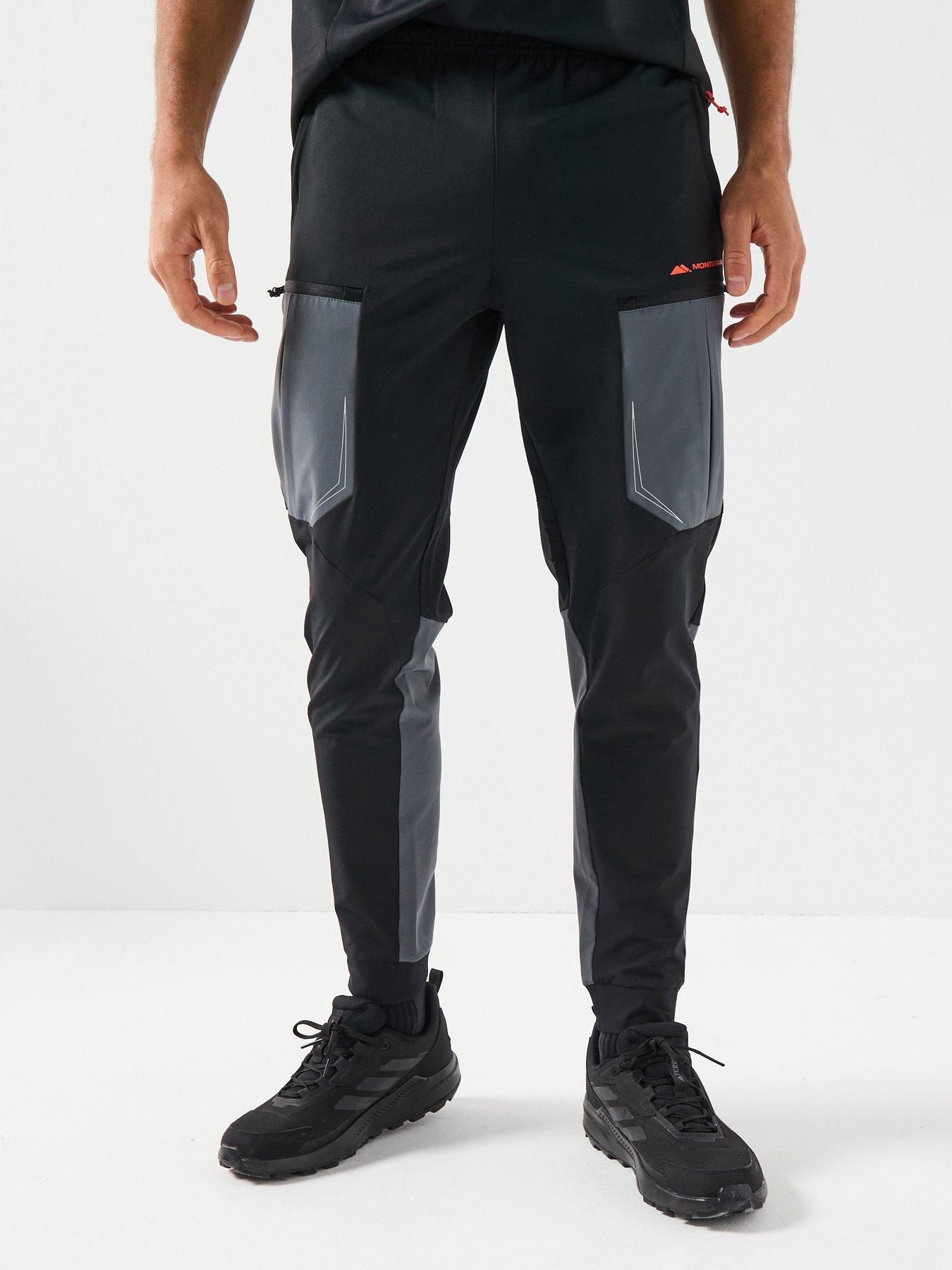 Monterrain Mens Orbit Woven Running Pant - Black