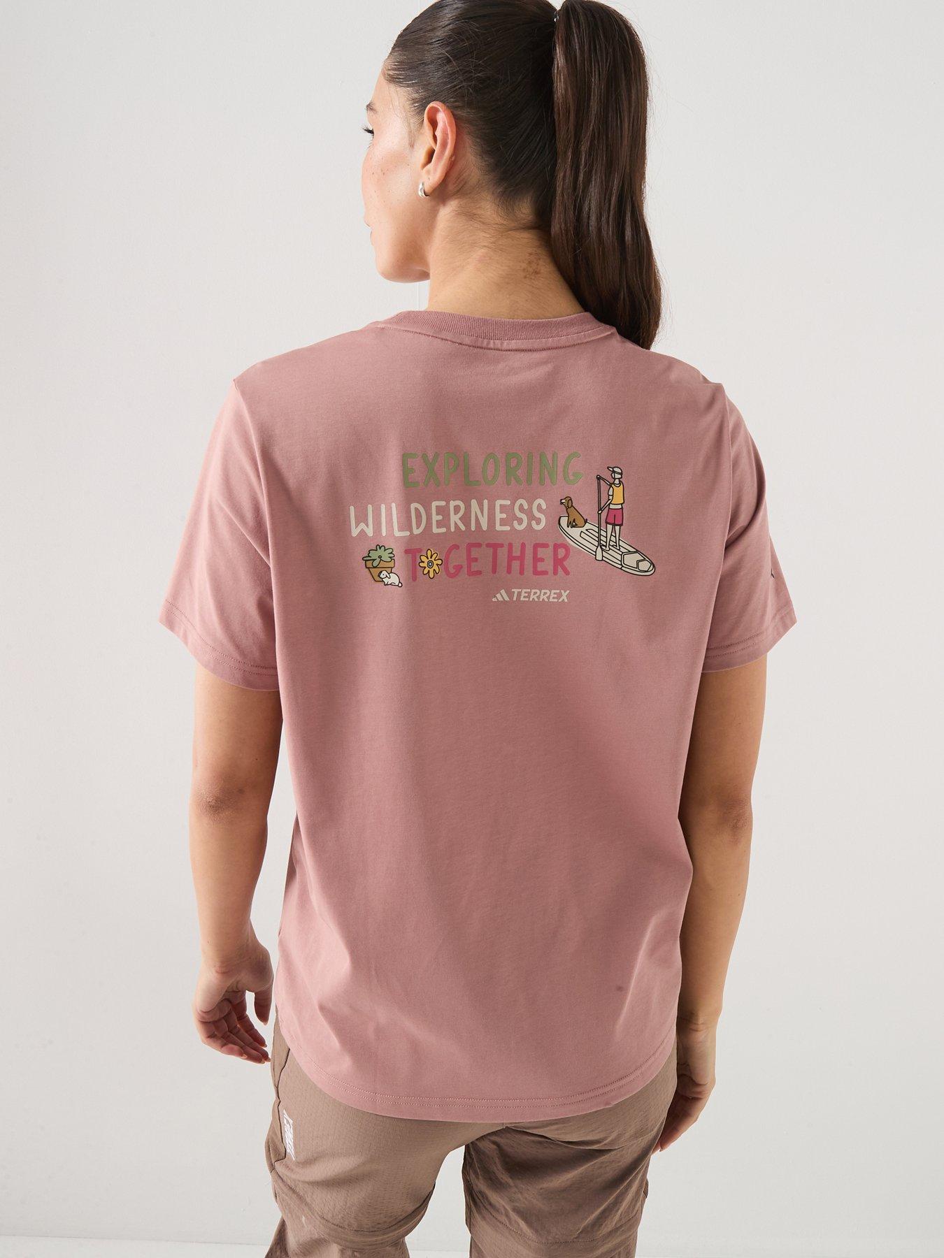 adidas Terrex Womens Mountain Graphic T-Shirt - Brown