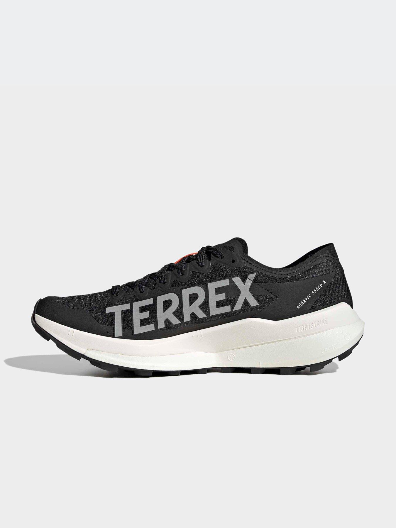 adidas gazelle silver green womens Terrex Agravic Speed Ultra Trail Running Shoes Men's Cloud White/Impact Orange/Dash Grey / 9 main image 0