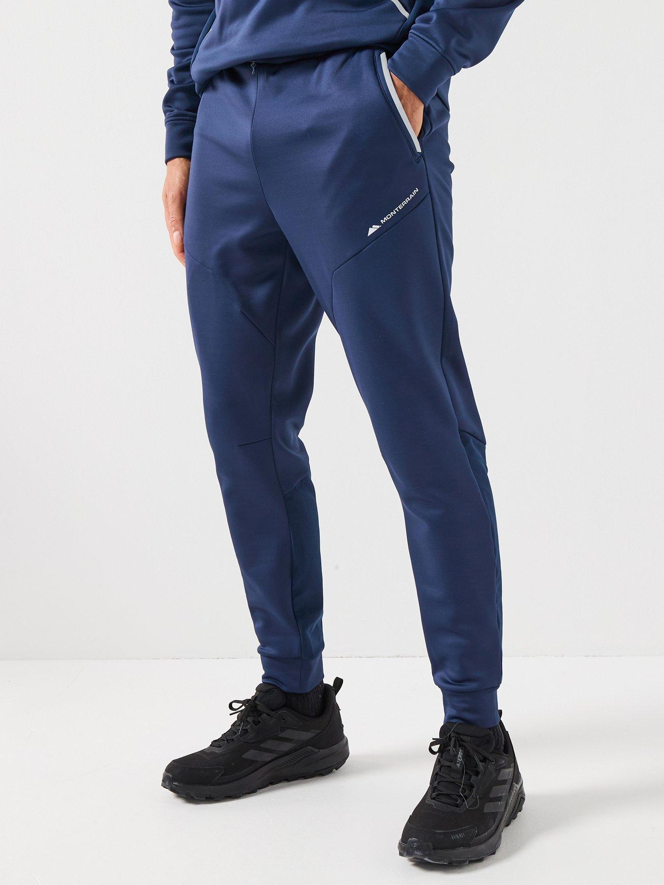 Image 1 of 6 of Monterrain Mens Speed 20 Poly Fleece Jogger - Blue