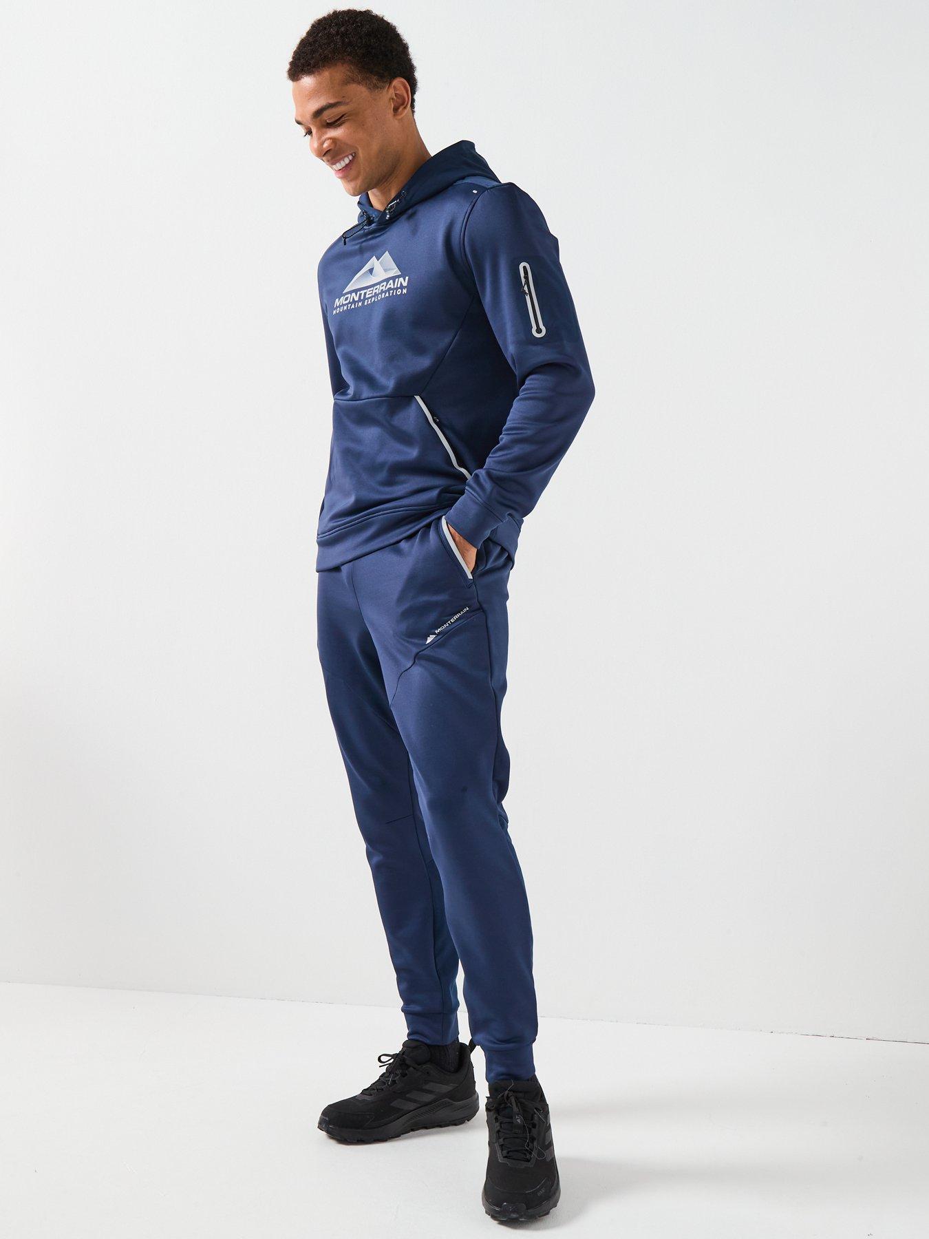 Image 3 of 6 of Monterrain Mens Speed 20 Poly Fleece Jogger - Blue
