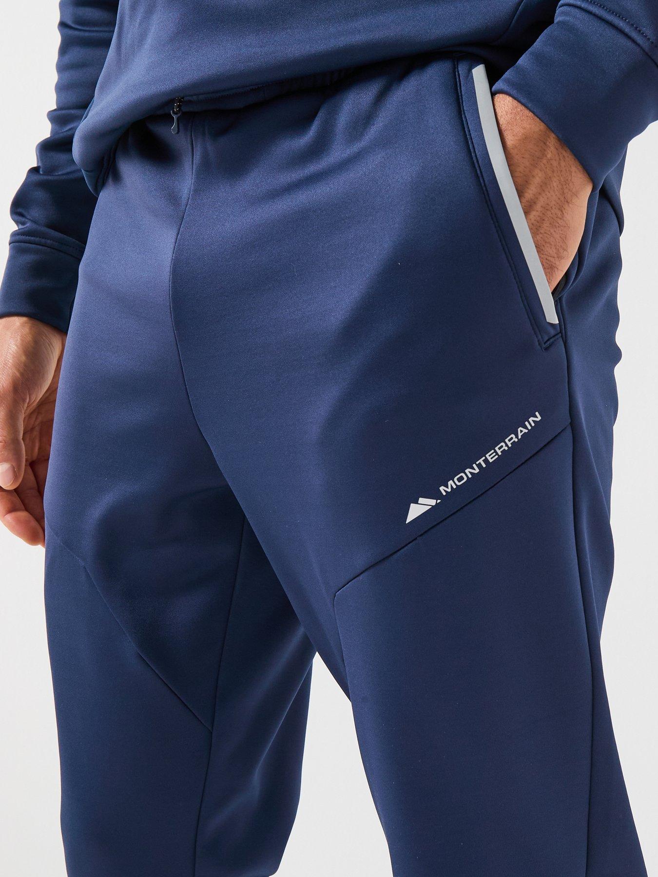 Image 4 of 6 of Monterrain Mens Speed 20 Poly Fleece Jogger - Blue