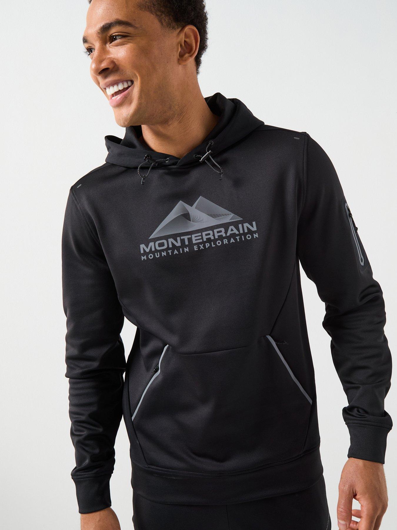 Monterrain Mens Speed 2.0 Poly Fleece Oth Hoody - Jet Black